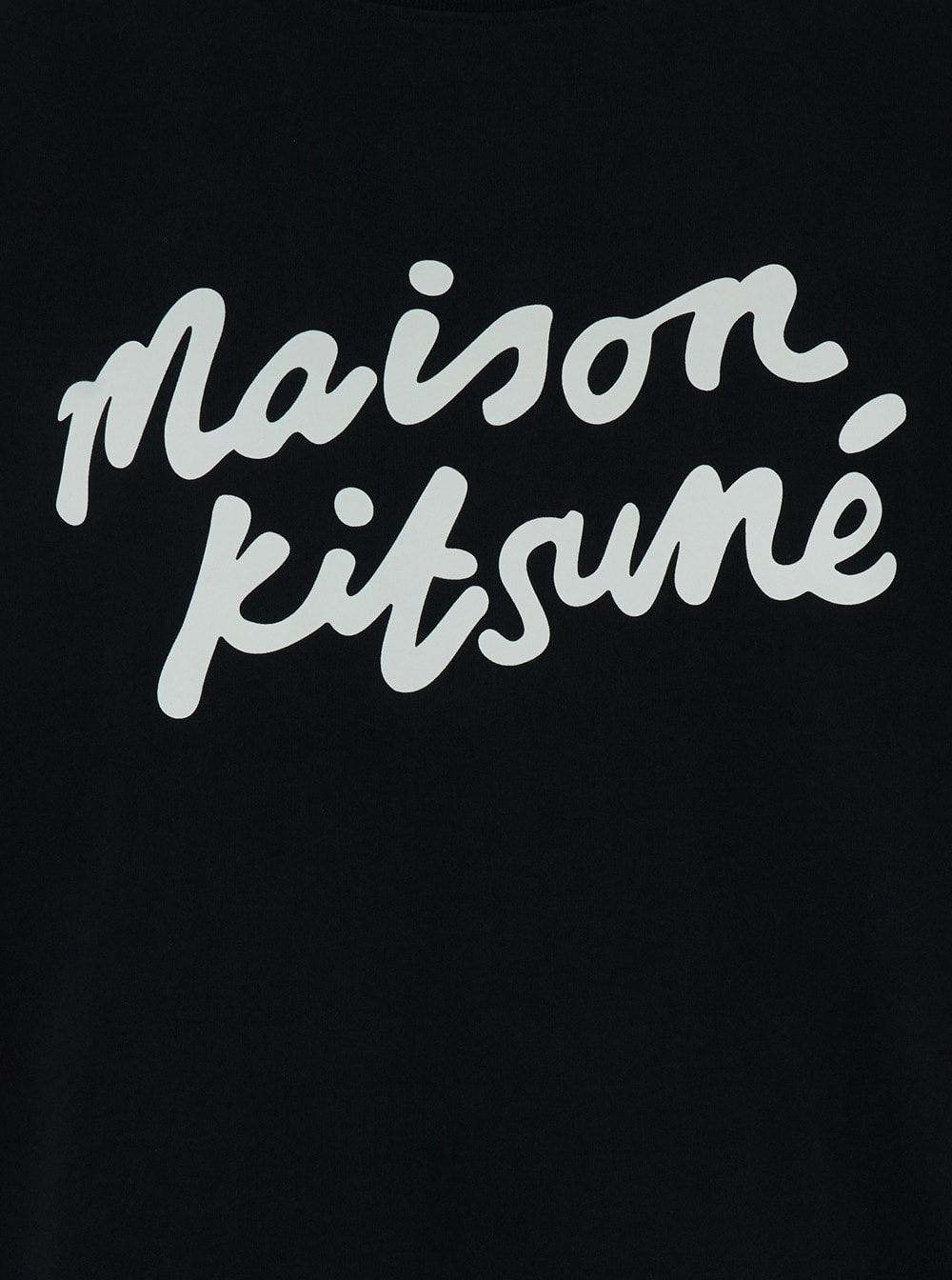 Shop Maison Kitsuné Maison Kitsune Handwriting Comfort Tee-shirt In Black