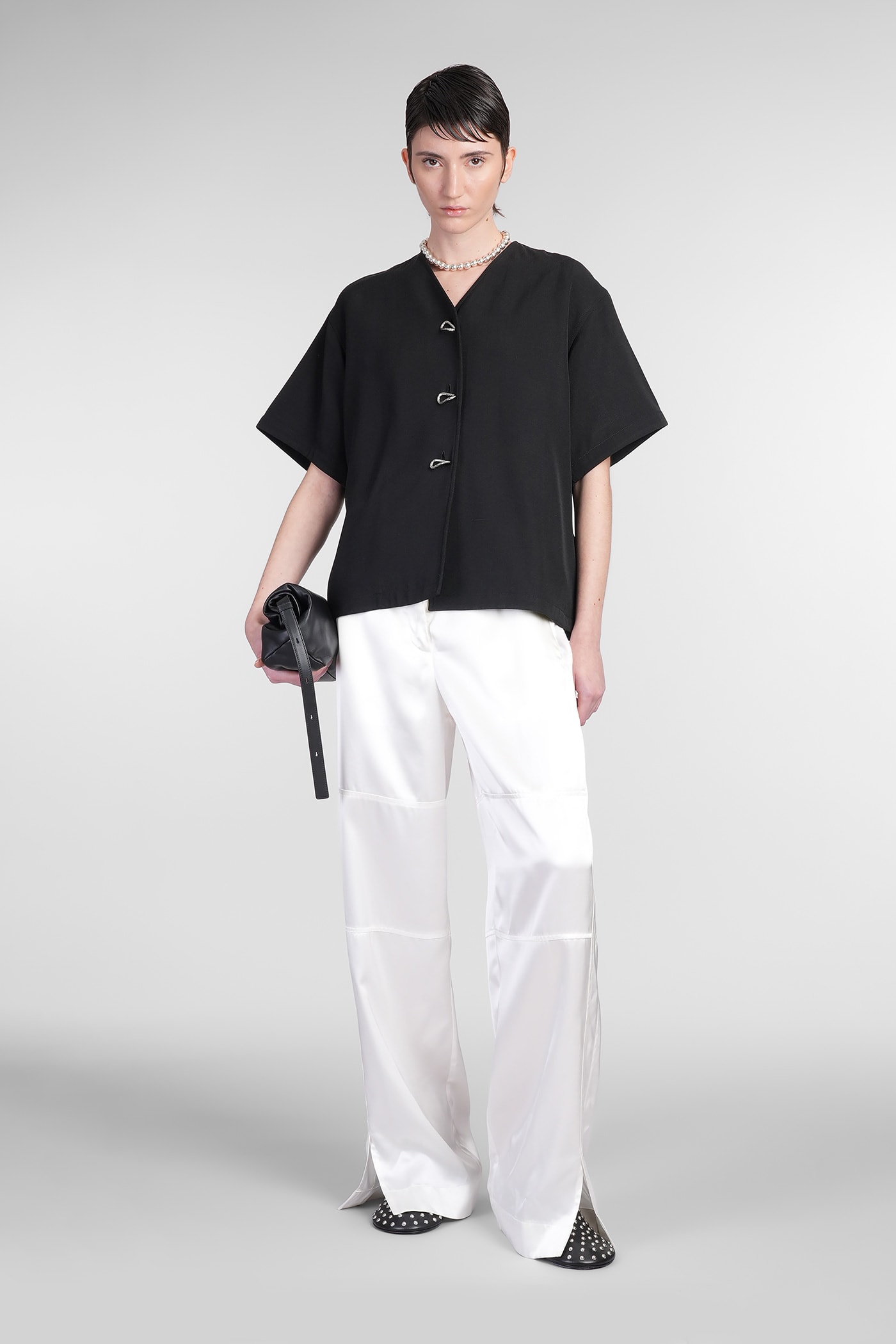 Jil Sander Jacket 64 Casual Jacket In Black Viscose In Black