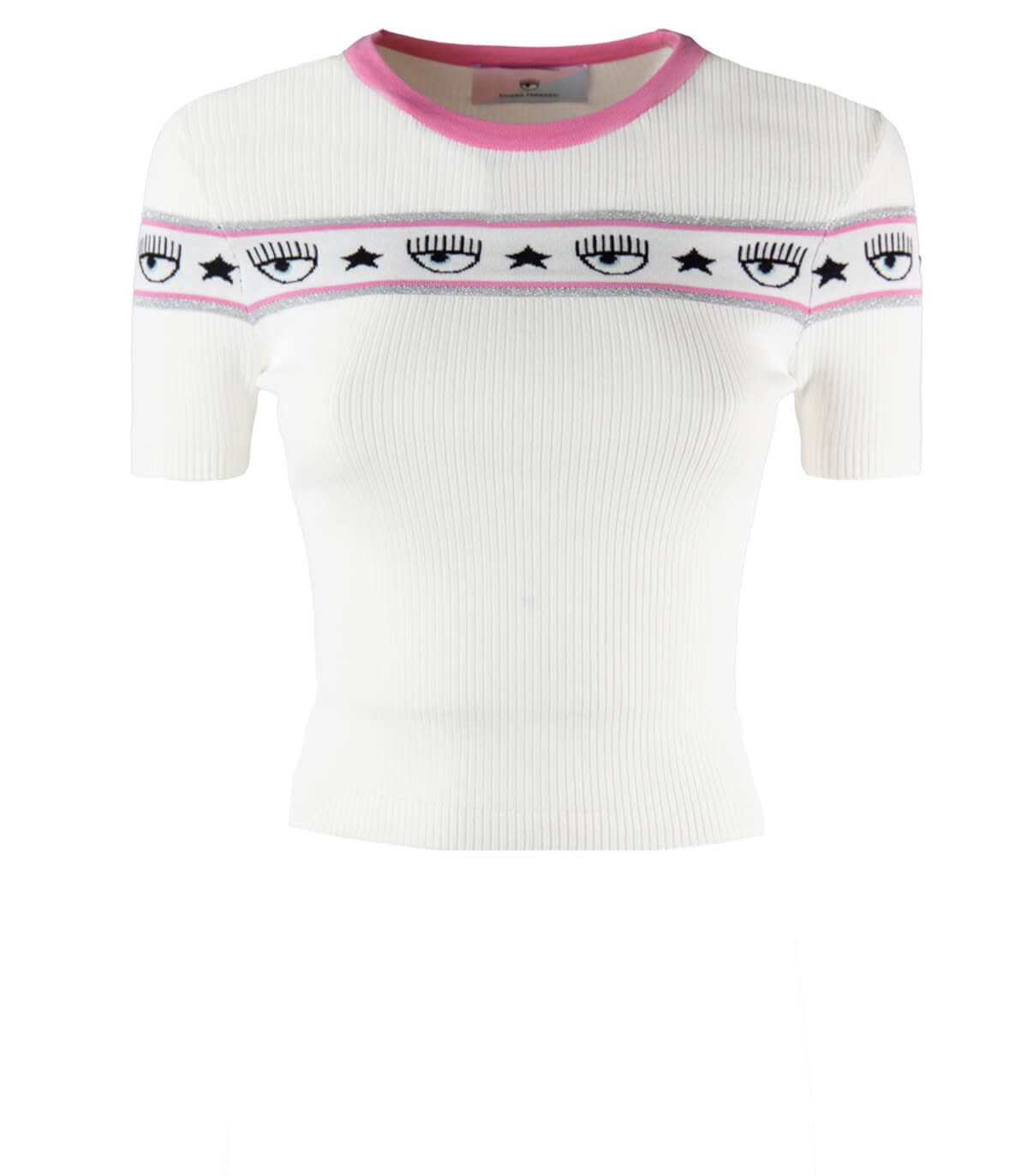 Chiara Ferragni Logomania White Pink T-shirt