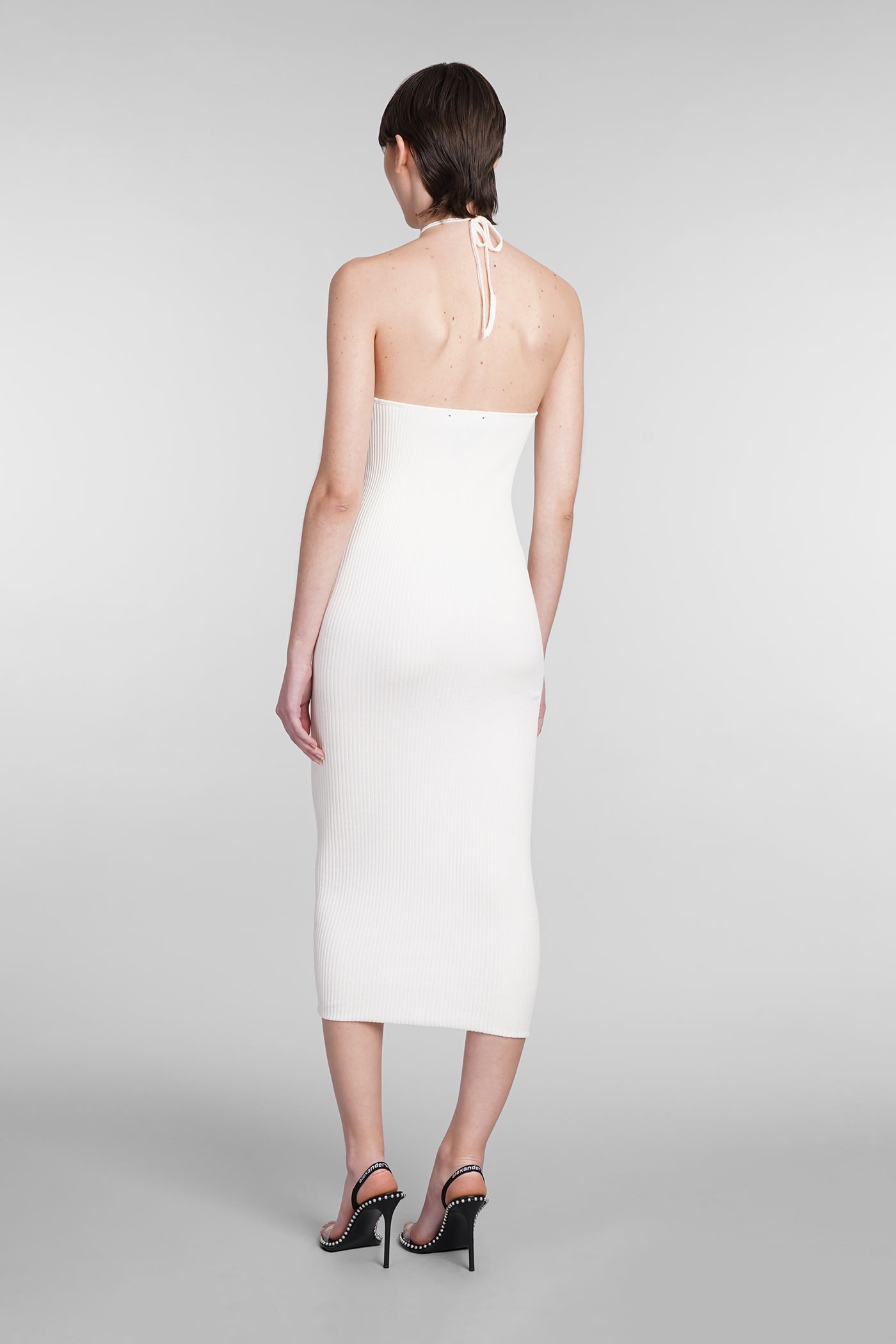 Shop Amiri Dress In White Cotton