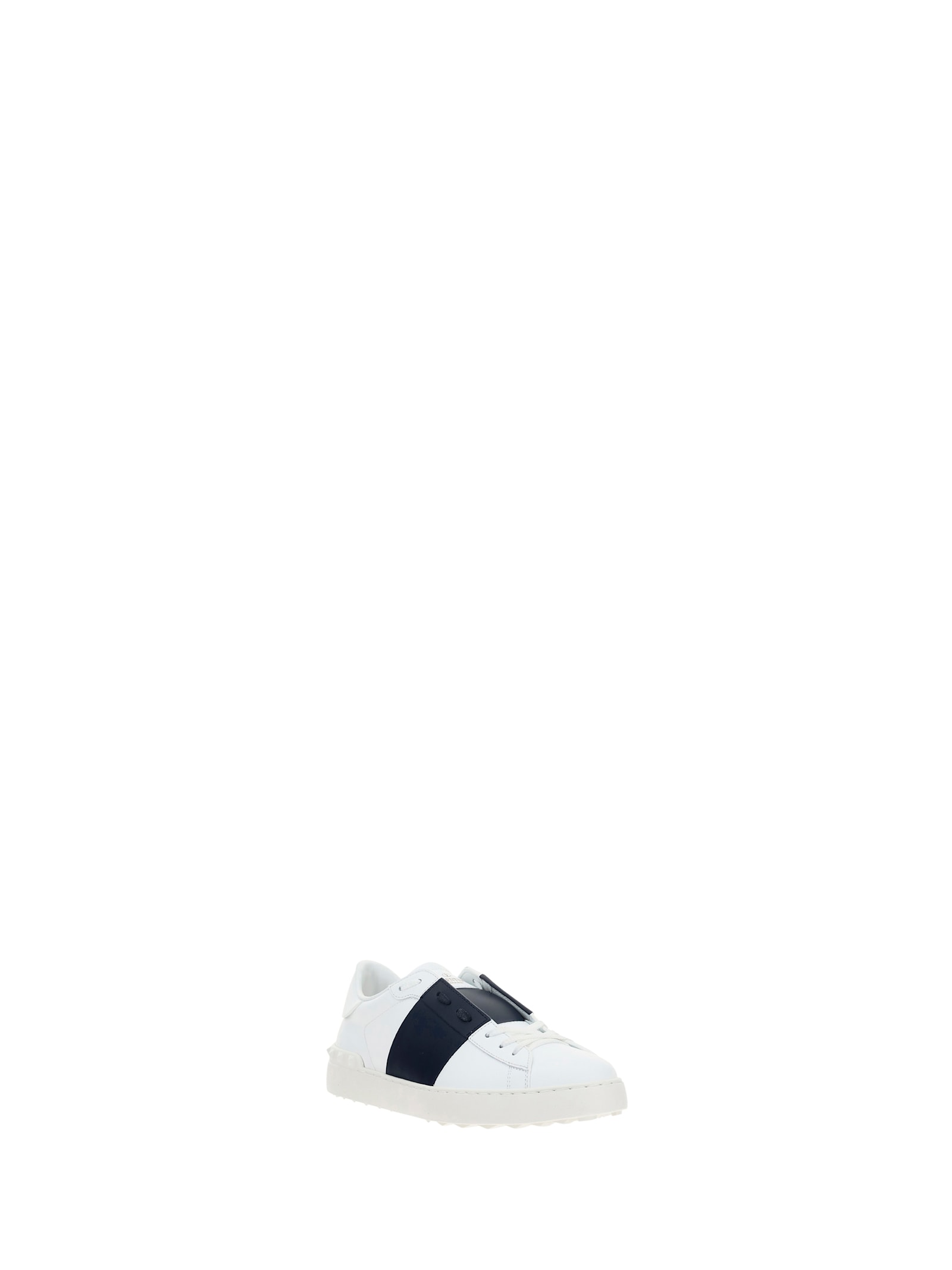 Valentino Open Sneakers In Bianco/marine/bianco
