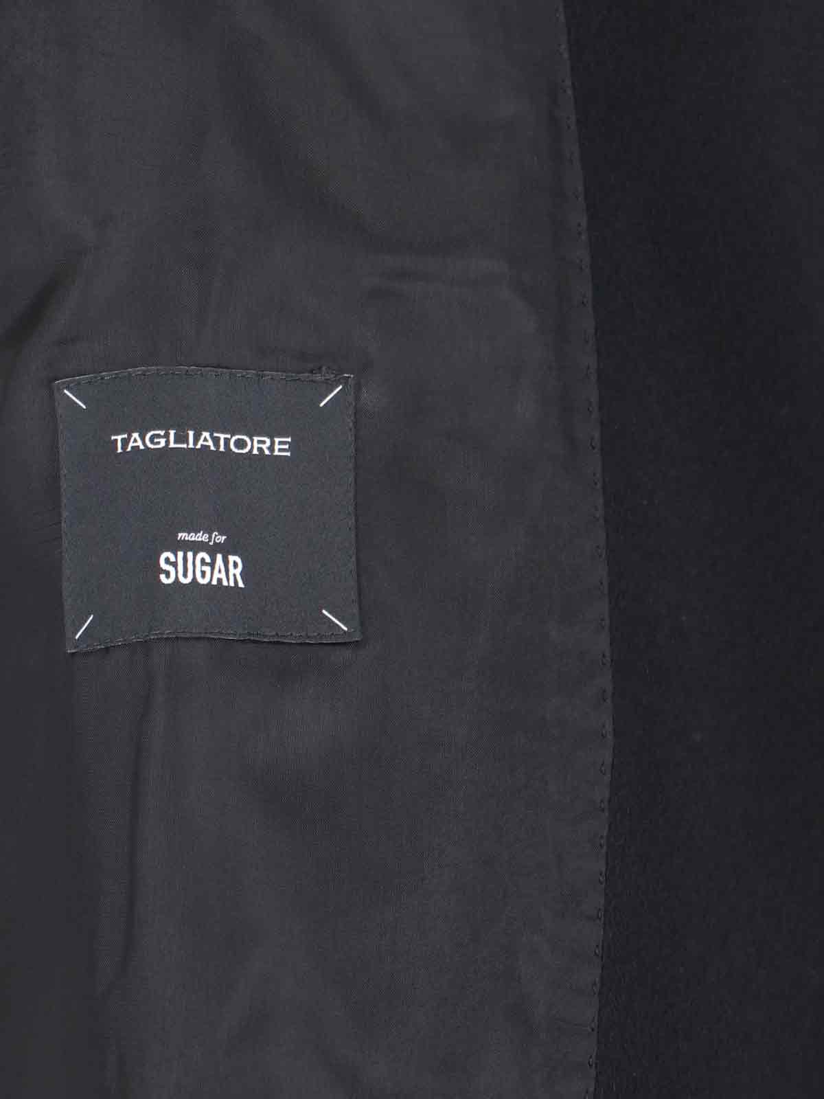 Shop Tagliatore Double-breasted Blazer In Black