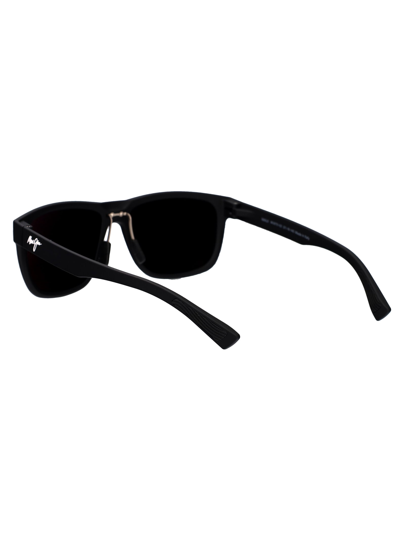 Shop Maui Jim Puakea Sunglasses In Matte Black