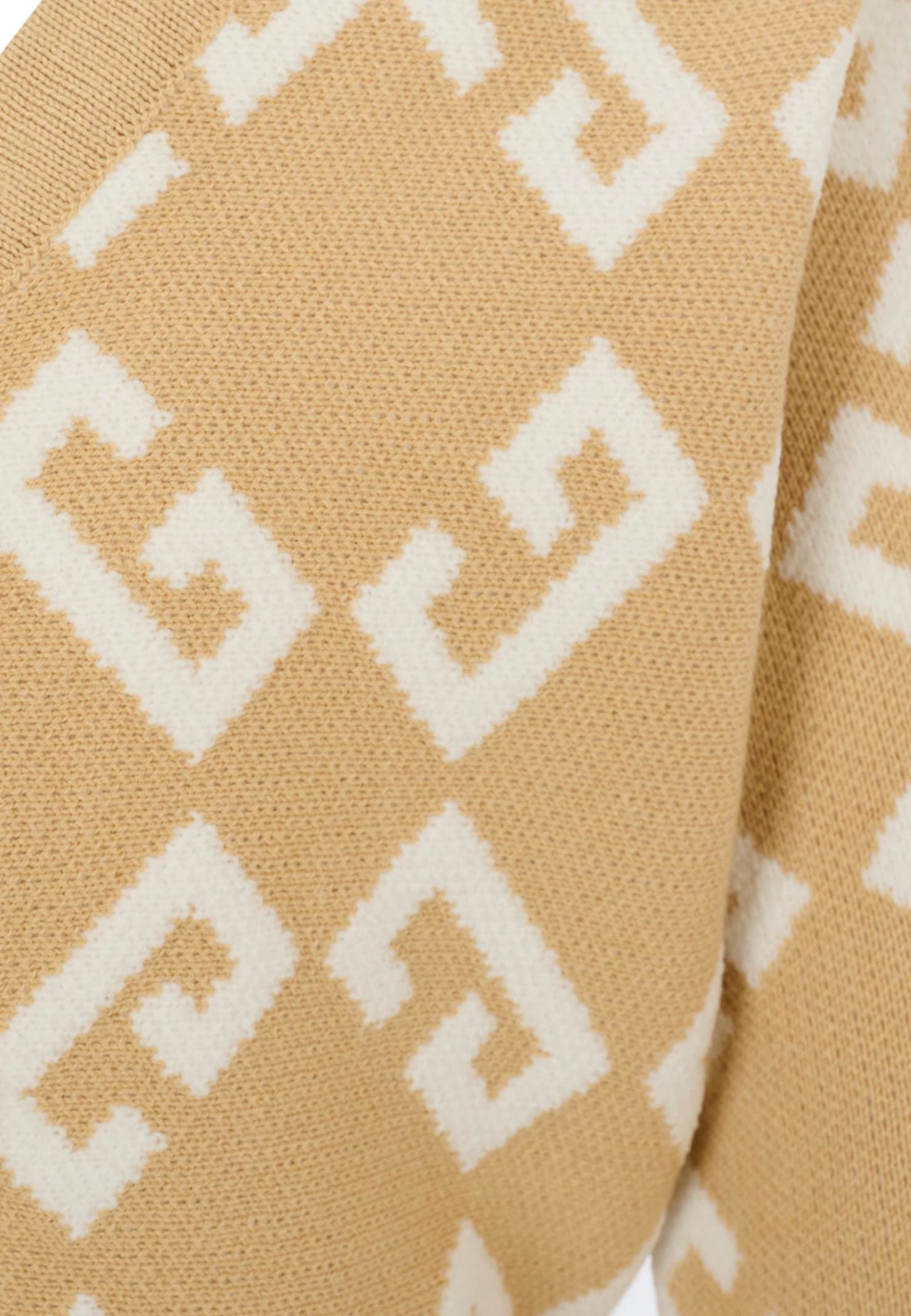 Givenchy Jacquard Cardigan In Brown