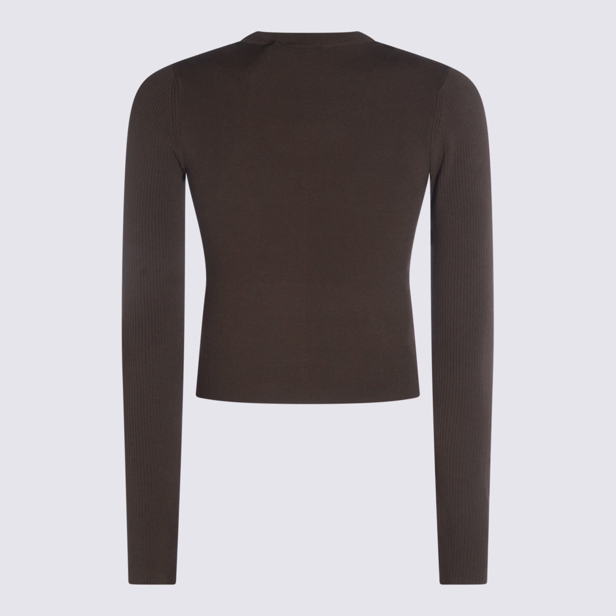 Diesel Brown Viscose Knitwear In Brown