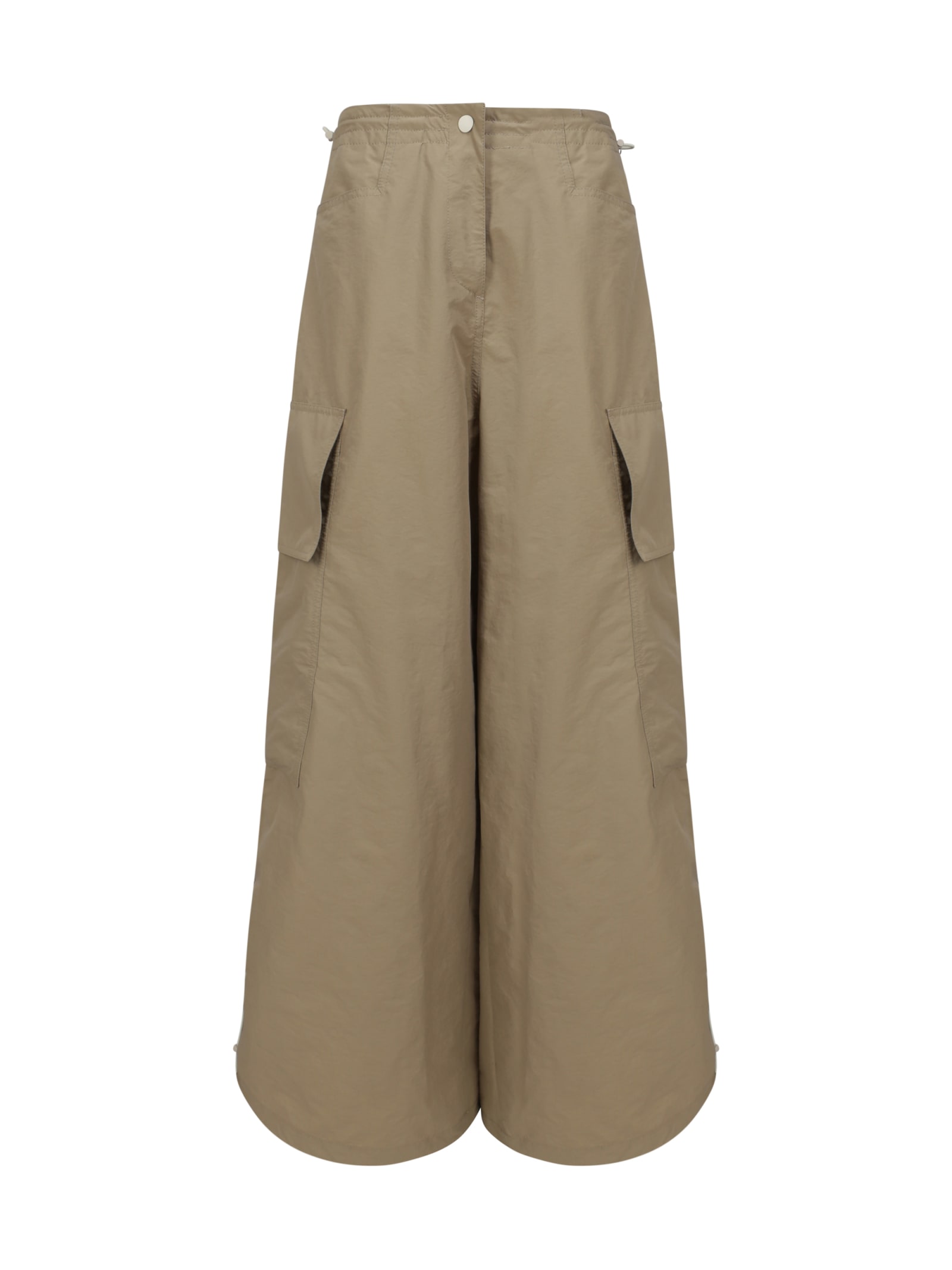 Shop Palm Angels Cargo Pants In Neutrals