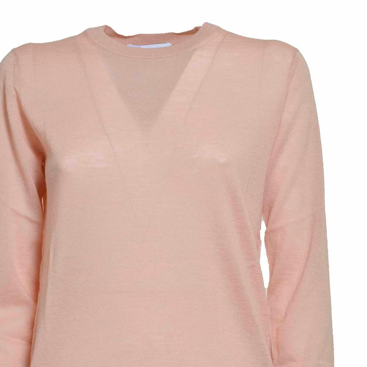 Shop Max Mara Classic Crewneck Sweater In Rosa