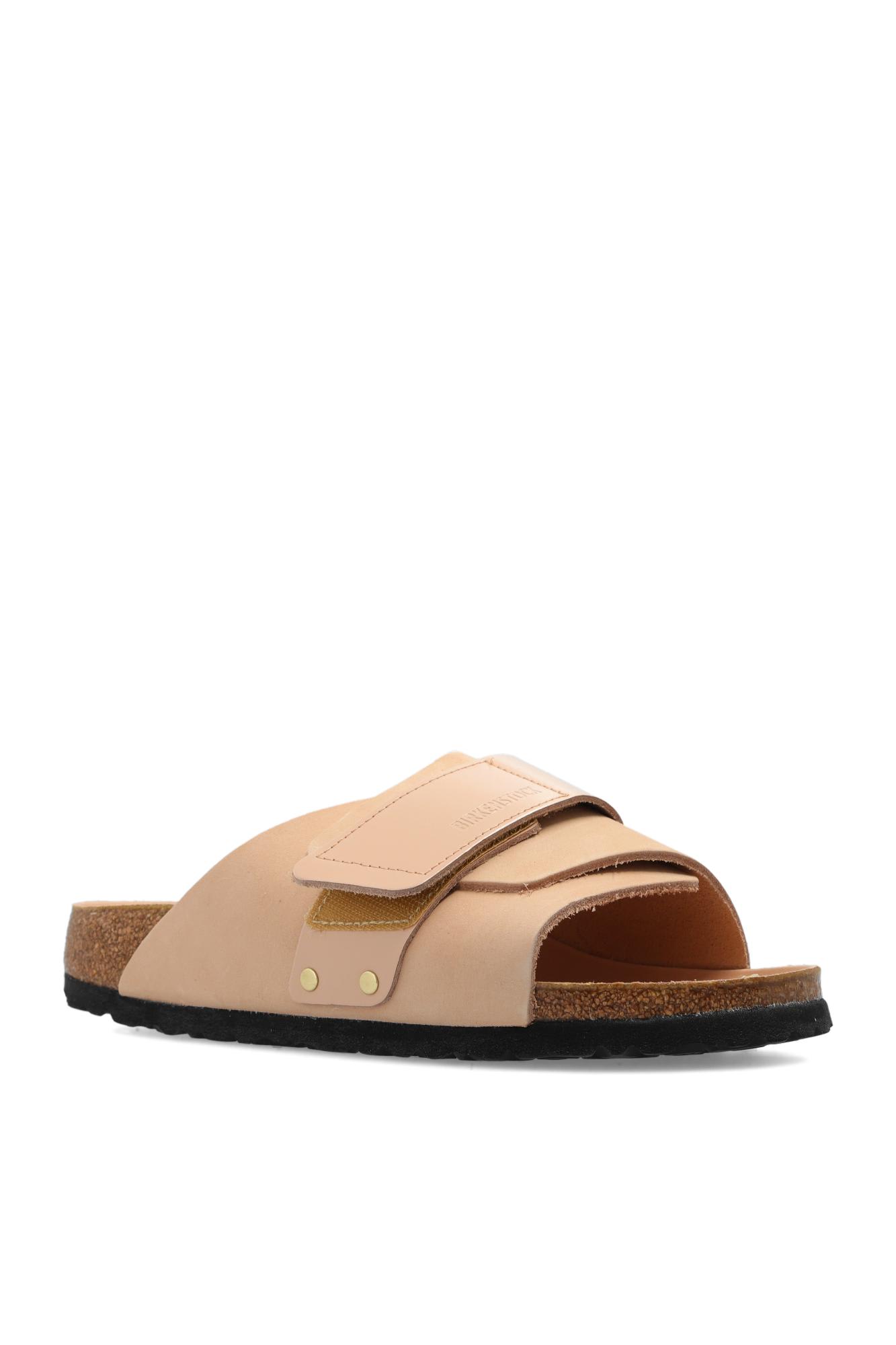 Shop Birkenstock Kyoto Slides In Beige