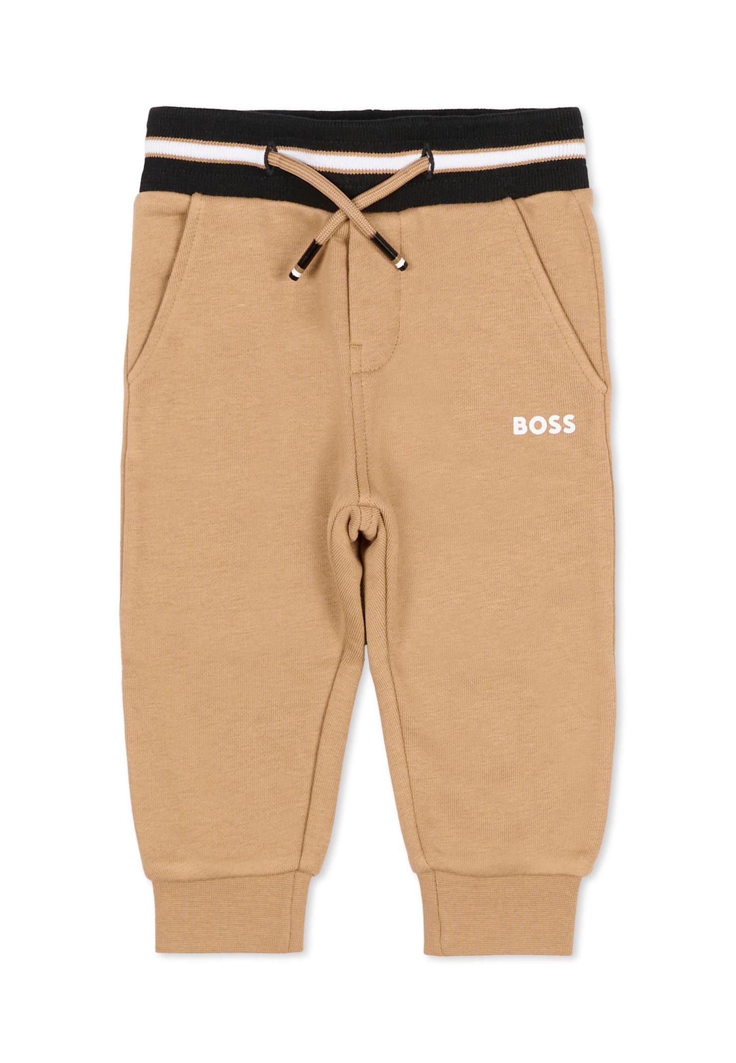 Hugo Boss Brown Trousers For Baby Boy With Logo