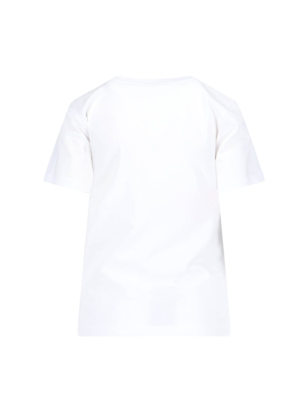 Marni Textured Logo T-shirt With Relaxed Fit In White