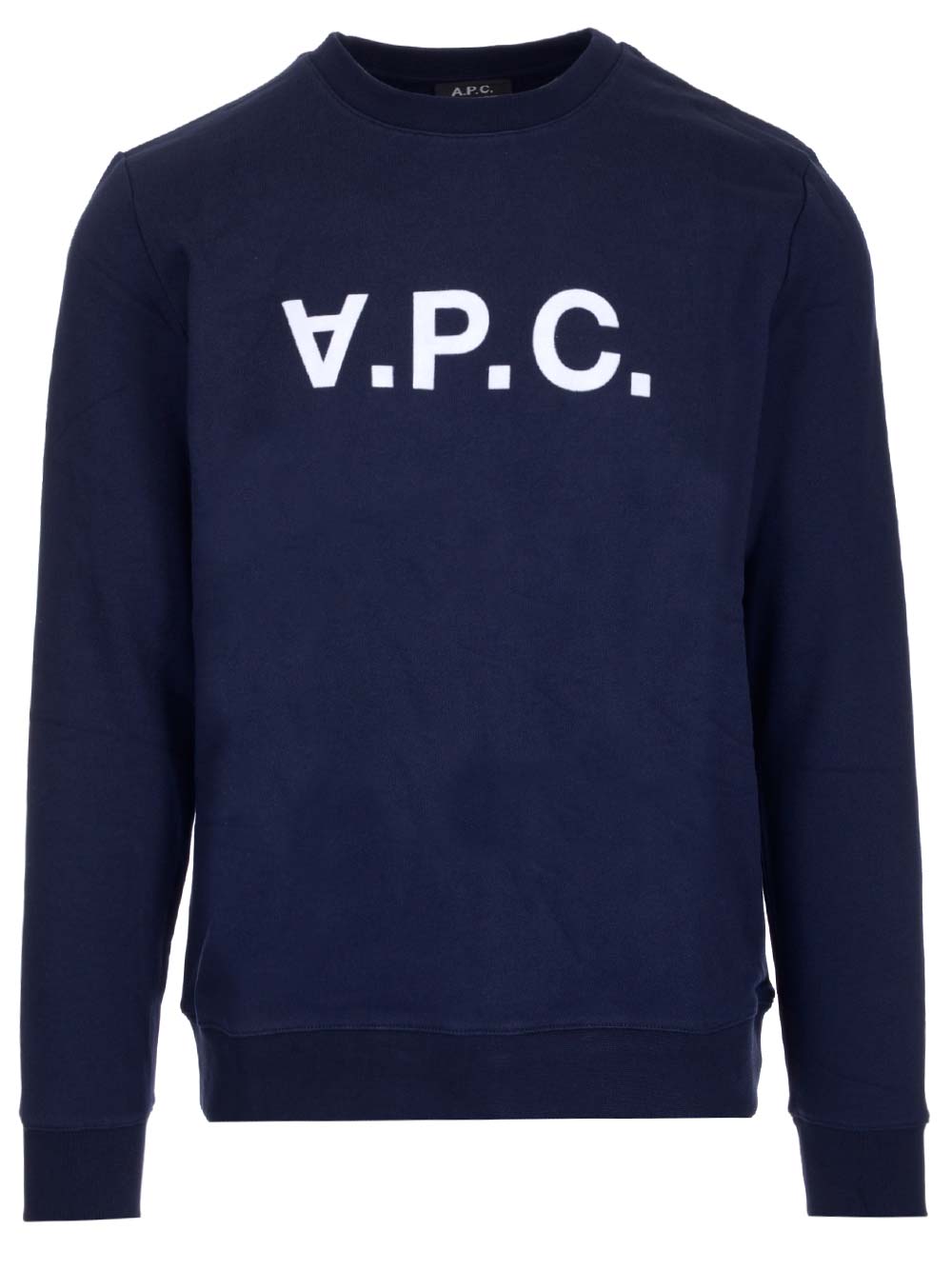 Shop Apc Sweatshirt With Logo A.p.c. In Blue