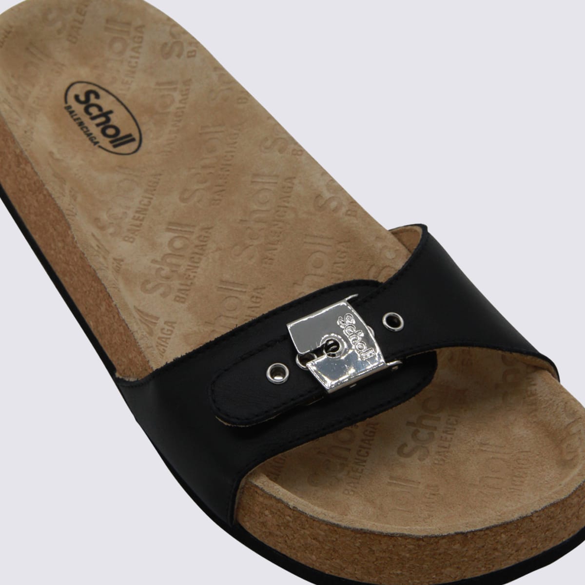 Balenciaga Scholl Collaboration Sandals Cork Sole In Multi