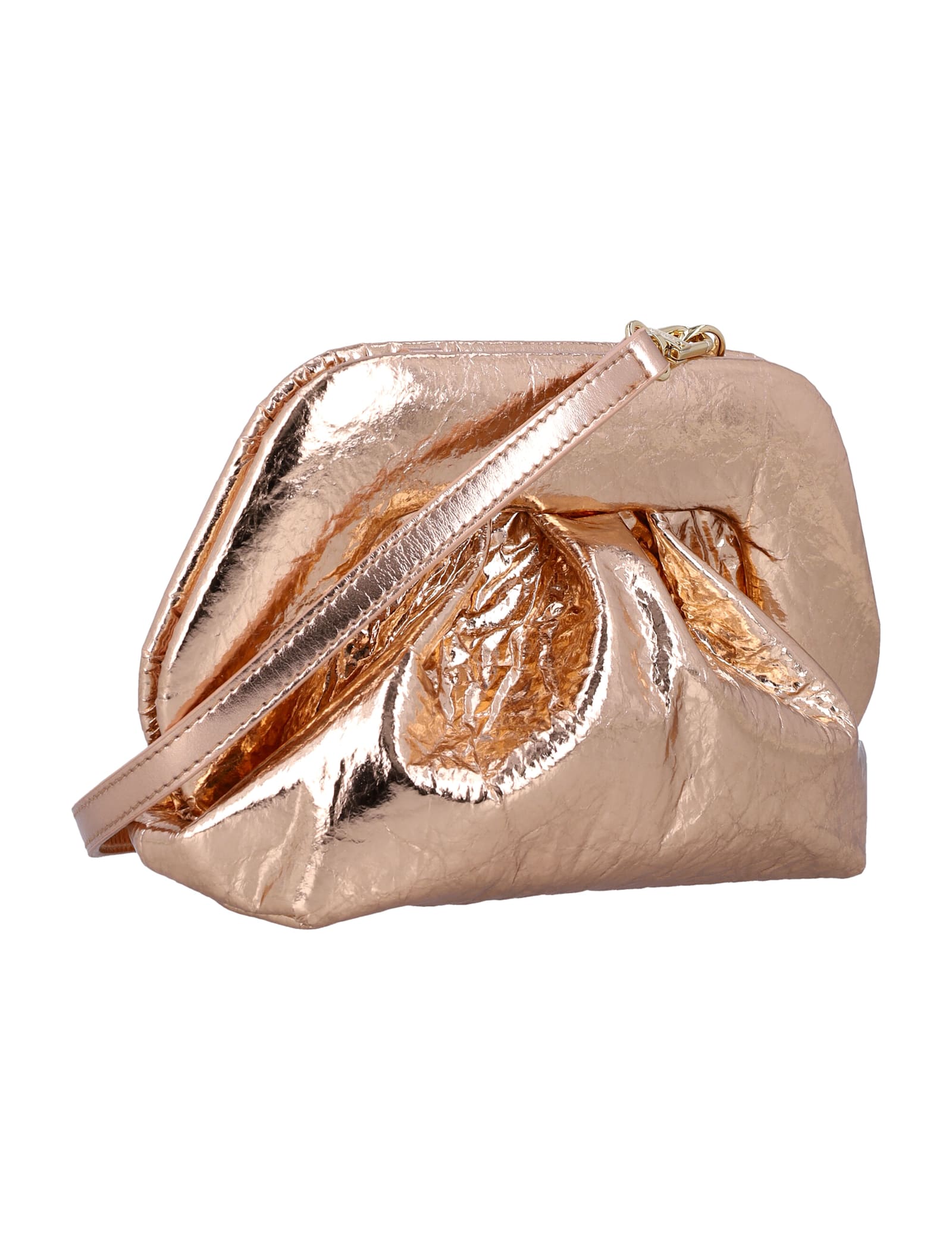 Themoirè Gea Pineapple Clutch In Rose Gold