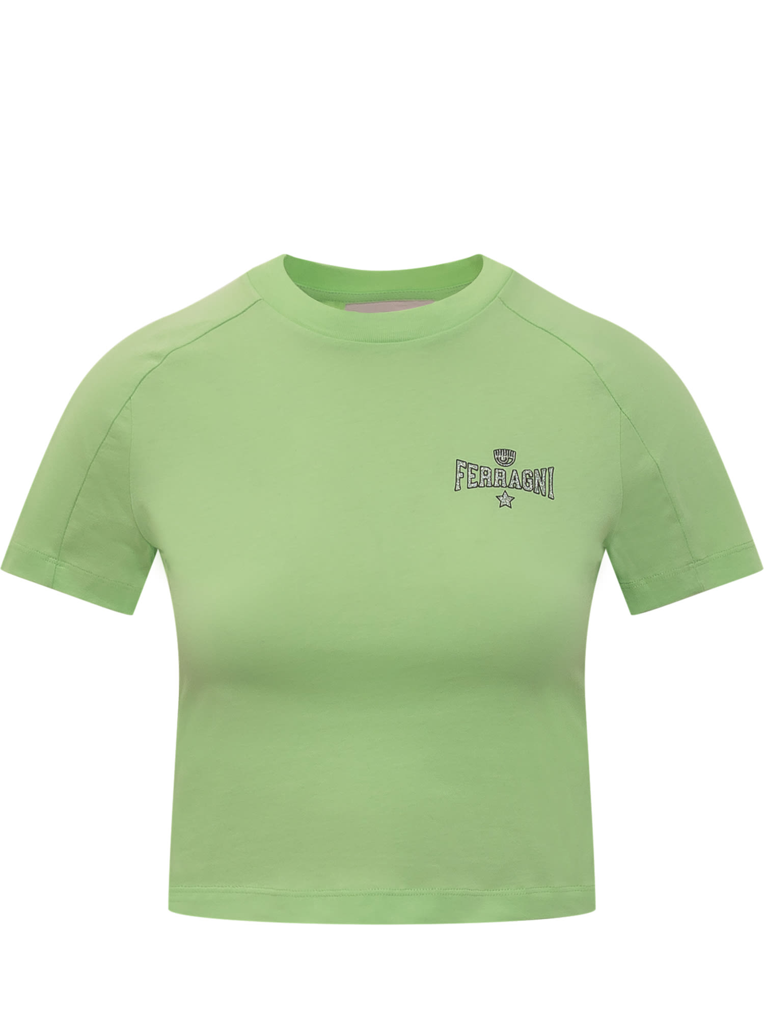 Shop Chiara Ferragni Ferragni 602 T-shirt In Green