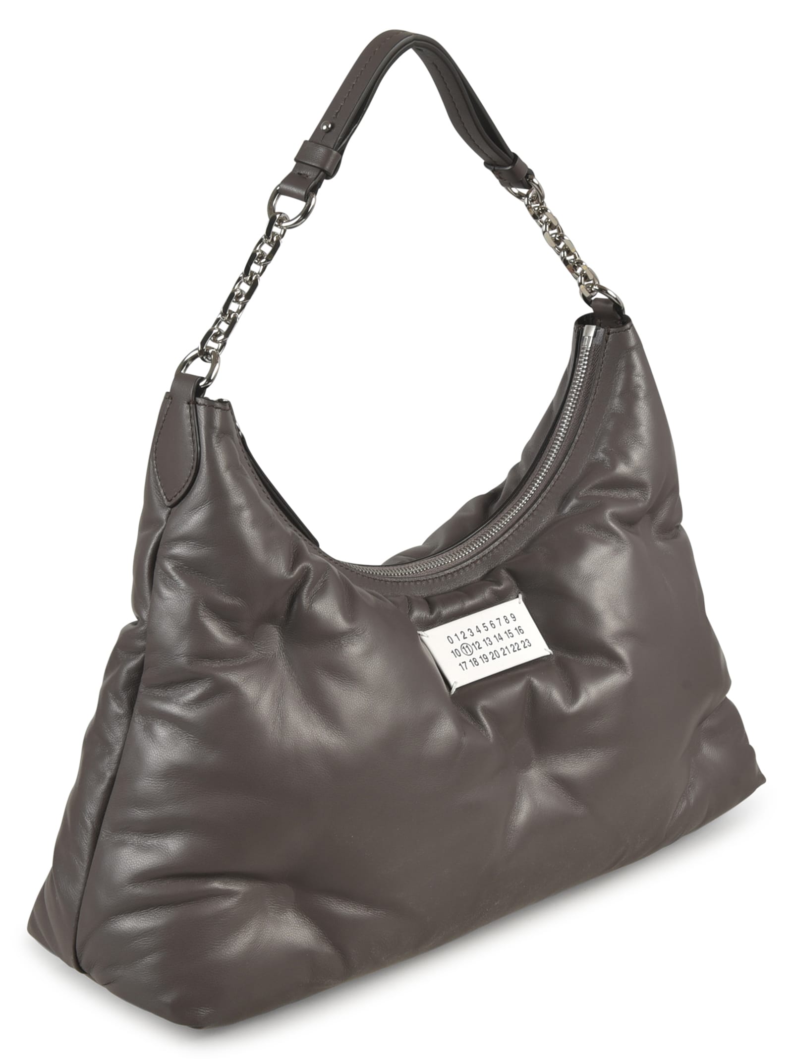 Shop Maison Margiela Medium Glam Slam Shoulder Bag In Gray