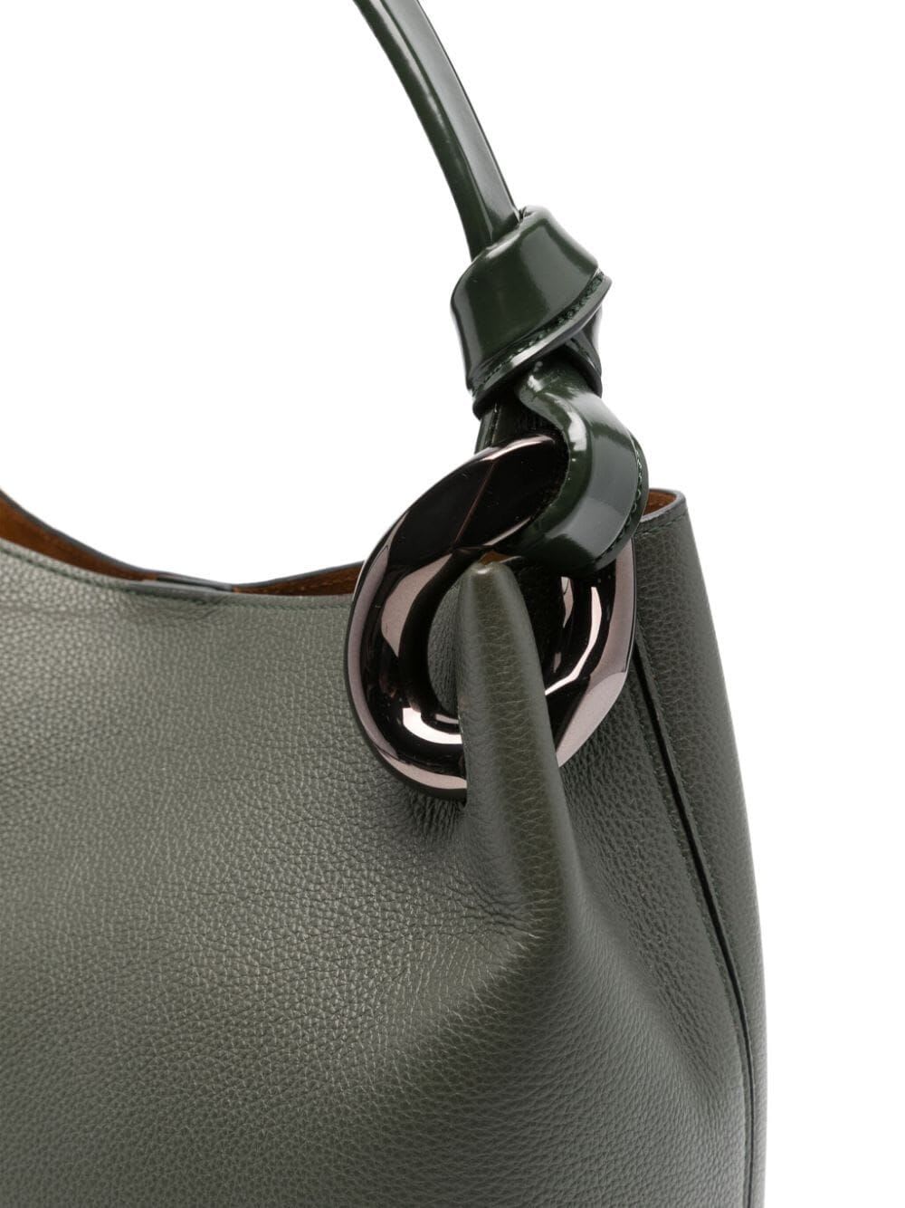 Shop Jw Anderson The Jwa Corner Bucket Bag In Khaki