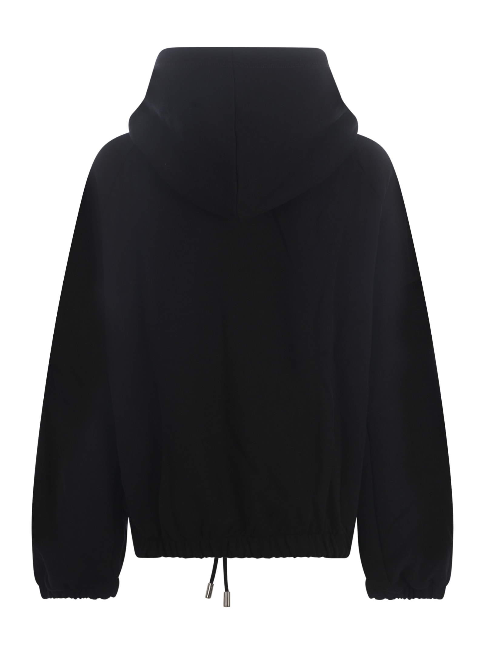 Shop Dsquared2 Hooded Sweatshirt  In Cotton In Nero