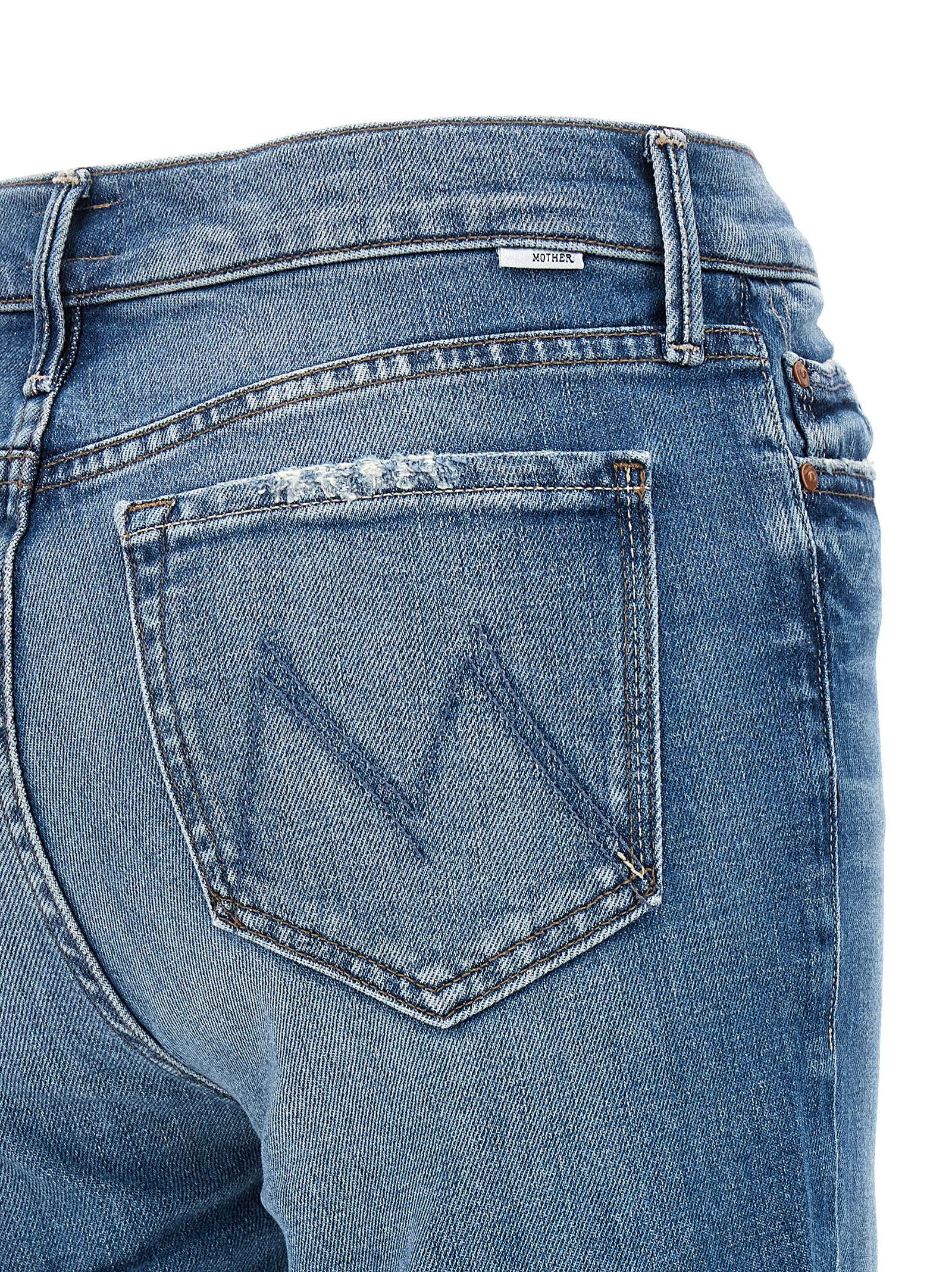 Shop Mother The Outsider Ankle Jeans In Blue