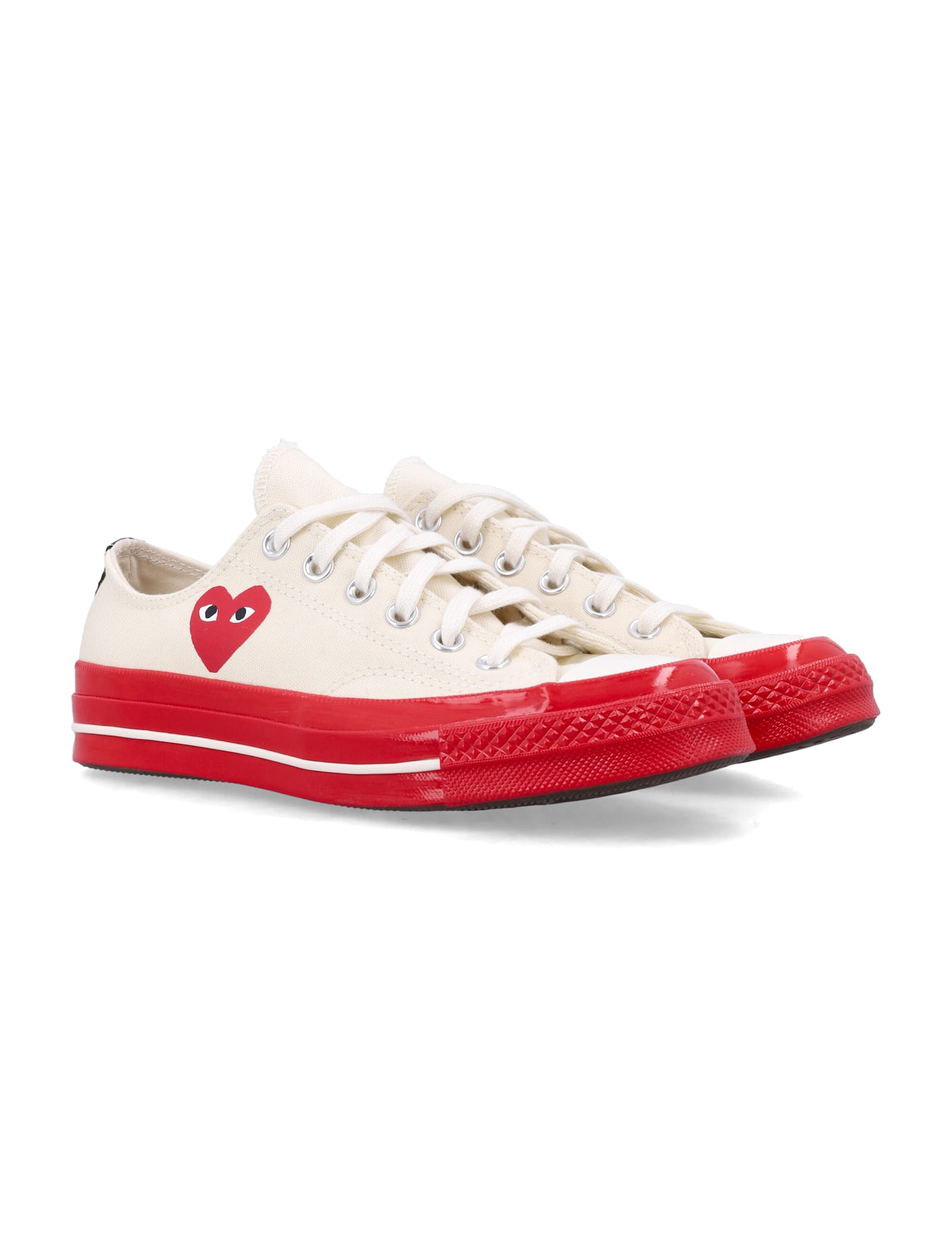 Comme Des Garçons Play X Converse Chuck 70 Low-top Sneakers In White