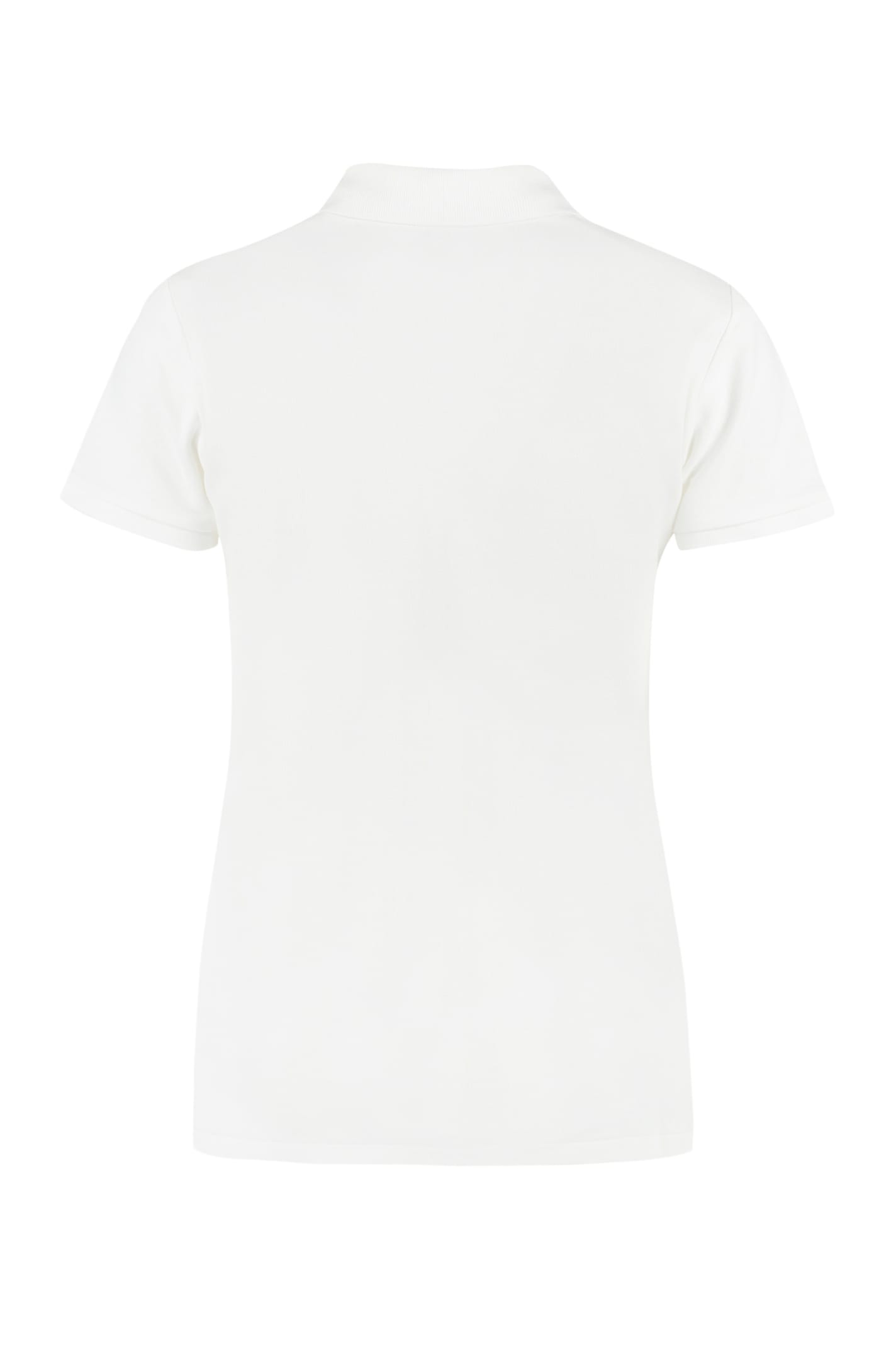 Shop Polo Ralph Lauren Stretch Cotton Piqu Olo Shirt In White
