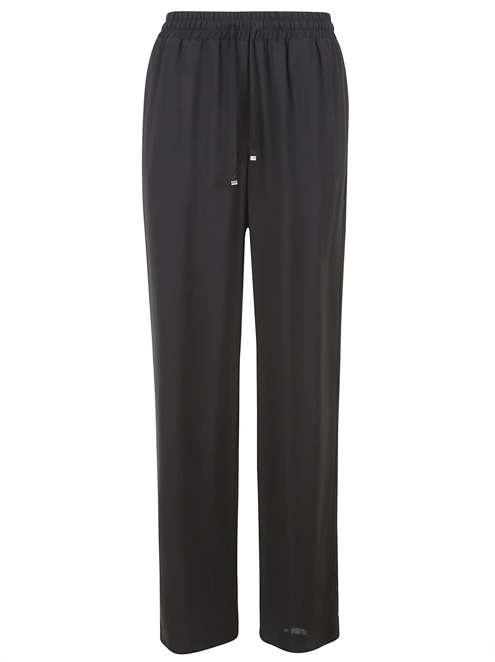Dondup Drawstringed Straight Trousers In Black