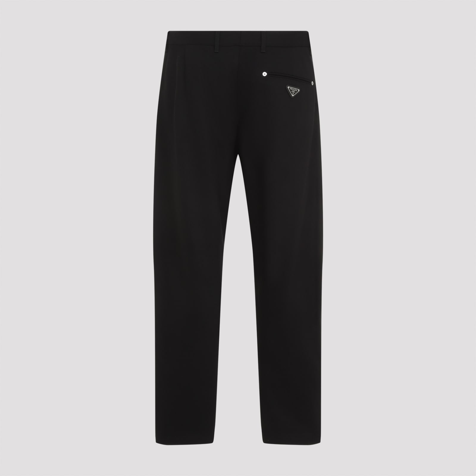 Prada Mid-rise Tapered Denim Jeans In Nero