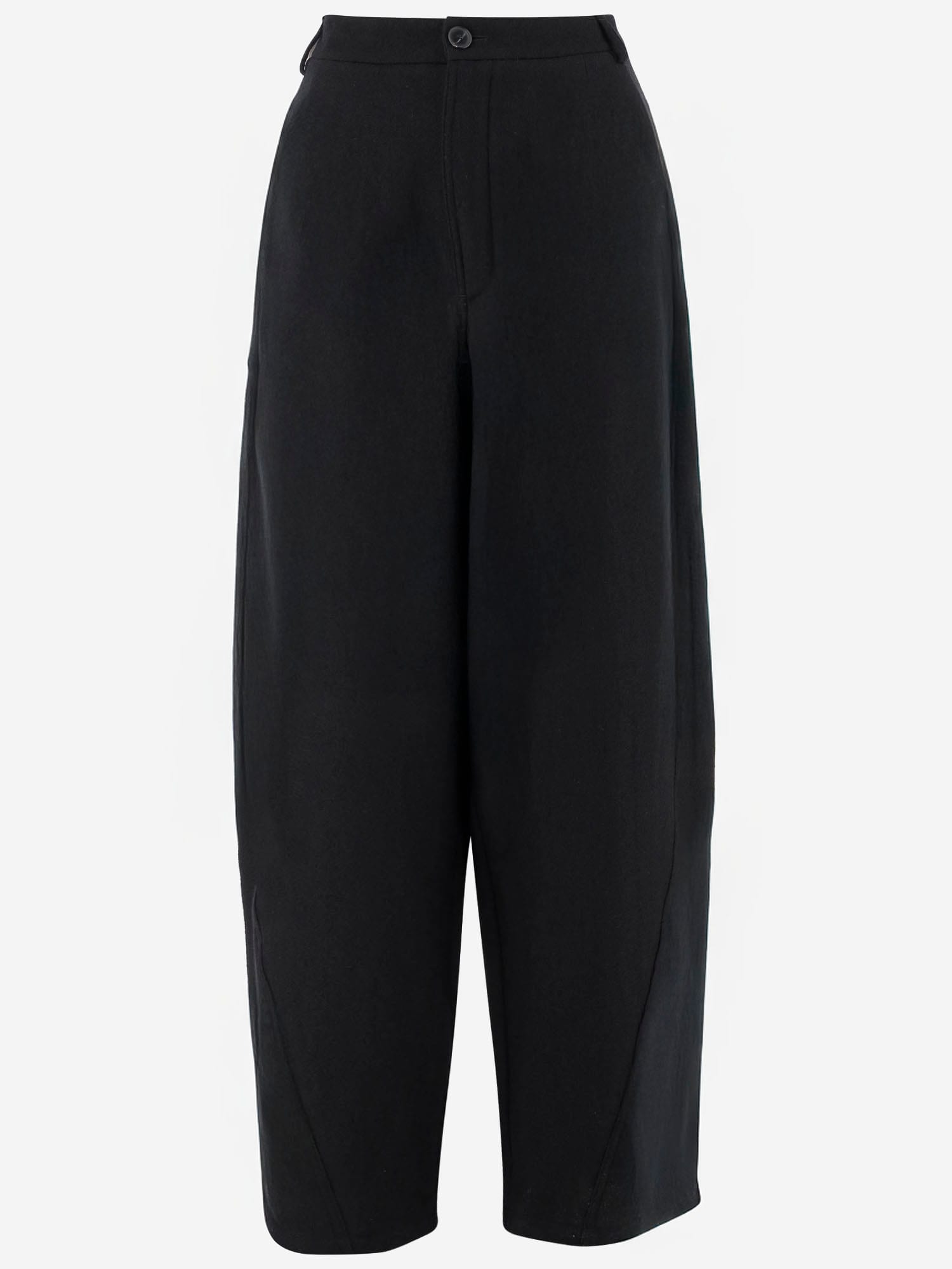 Darkpark Phebe Wide-leg Wool Trousers In Black