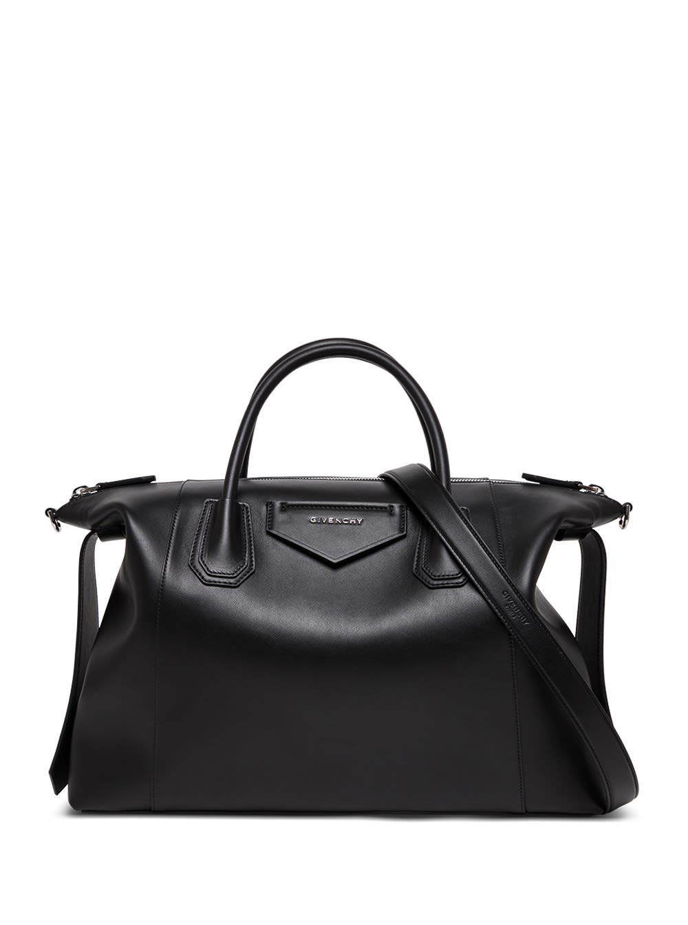 Givenchy Antigona Soft Medium Handbag In Black Leather