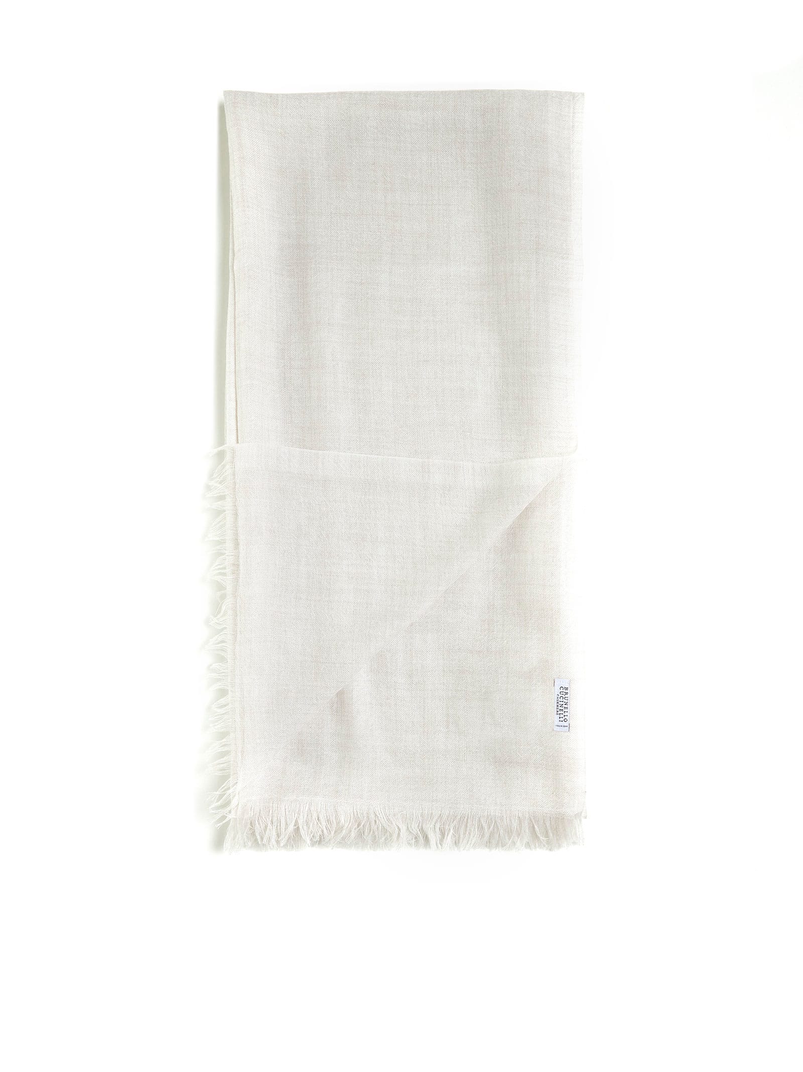 Shop Brunello Cucinelli Scarf In Madreperla