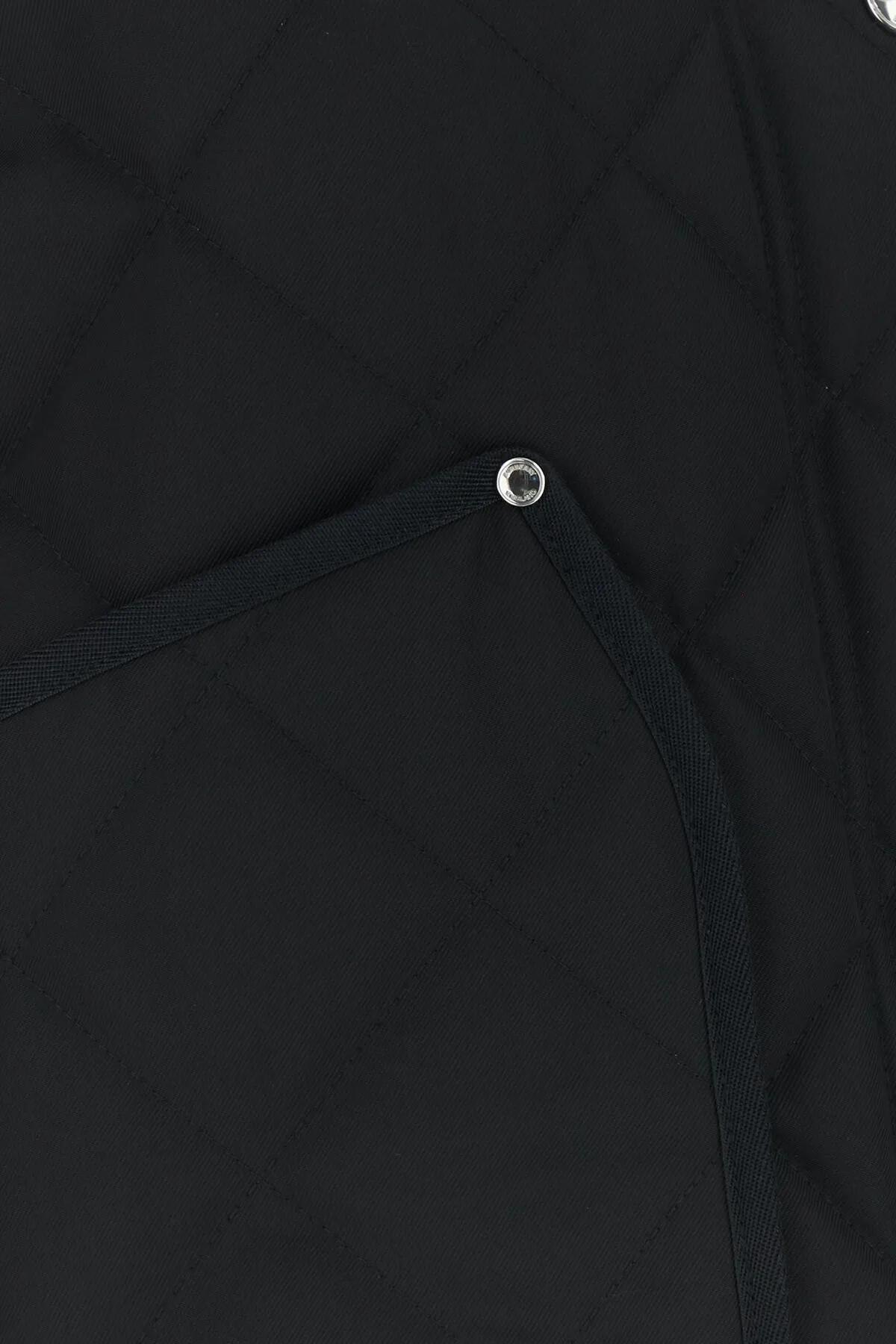 Shop Burberry Black Polyester Oversize Jacket