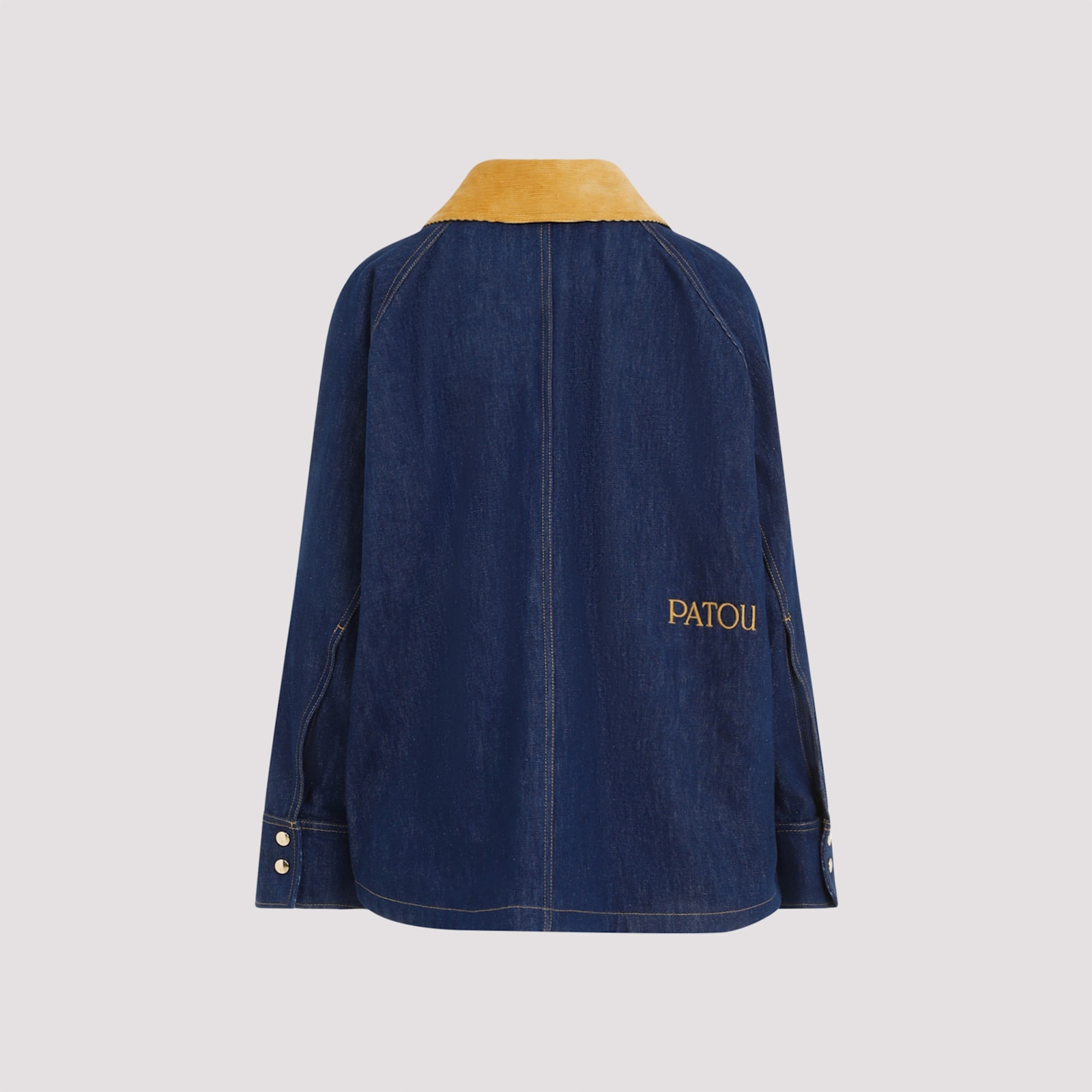 Shop Patou Buttoned Parka In D Rodeo Blue