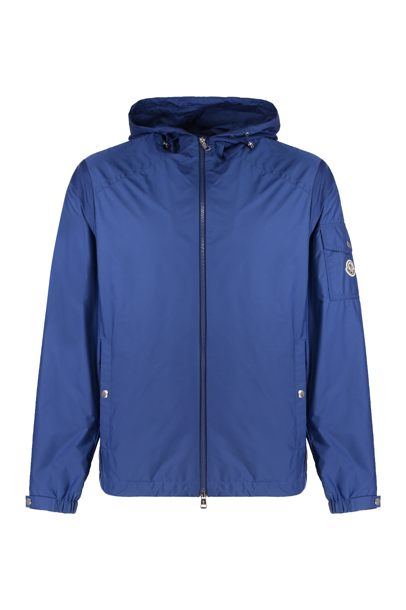 Shop Moncler Etiache Techno Fabric Jacket In Blue