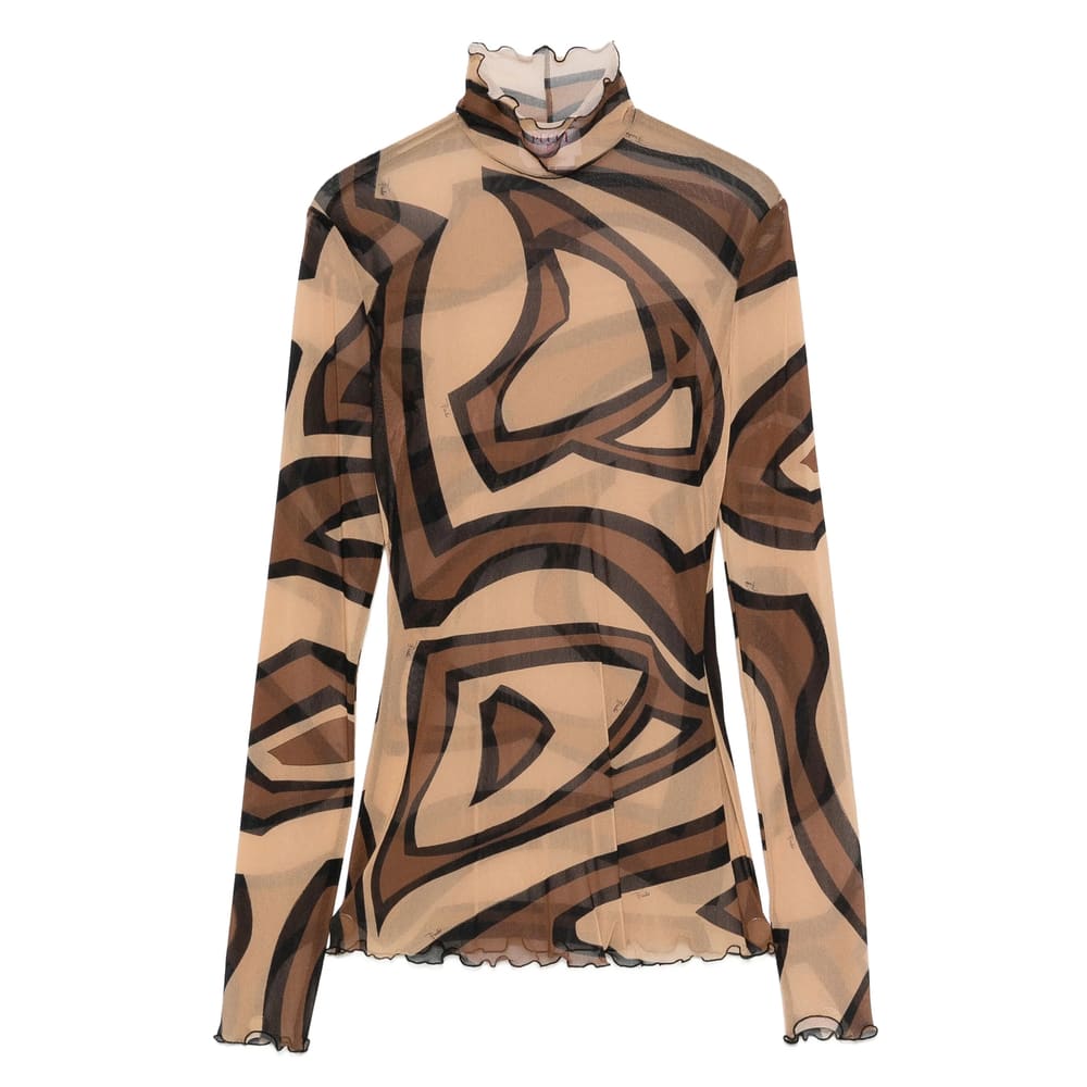 Pucci Printed Midi Dress In Multi