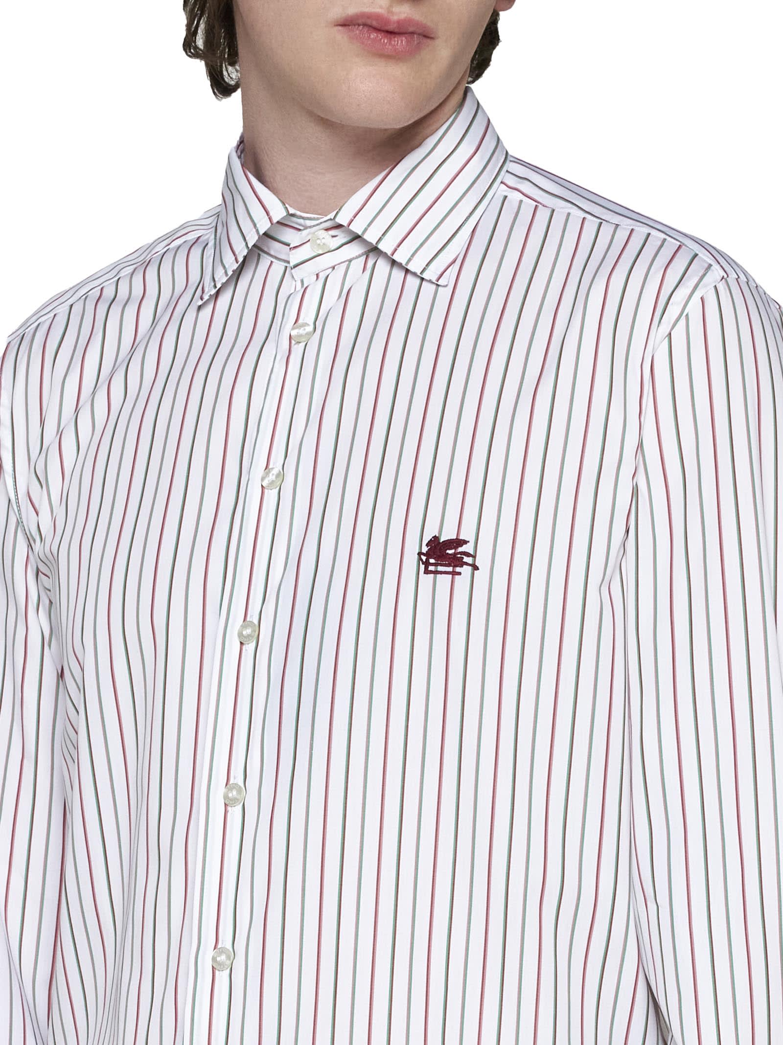 Shop Etro Shirt In Rigato