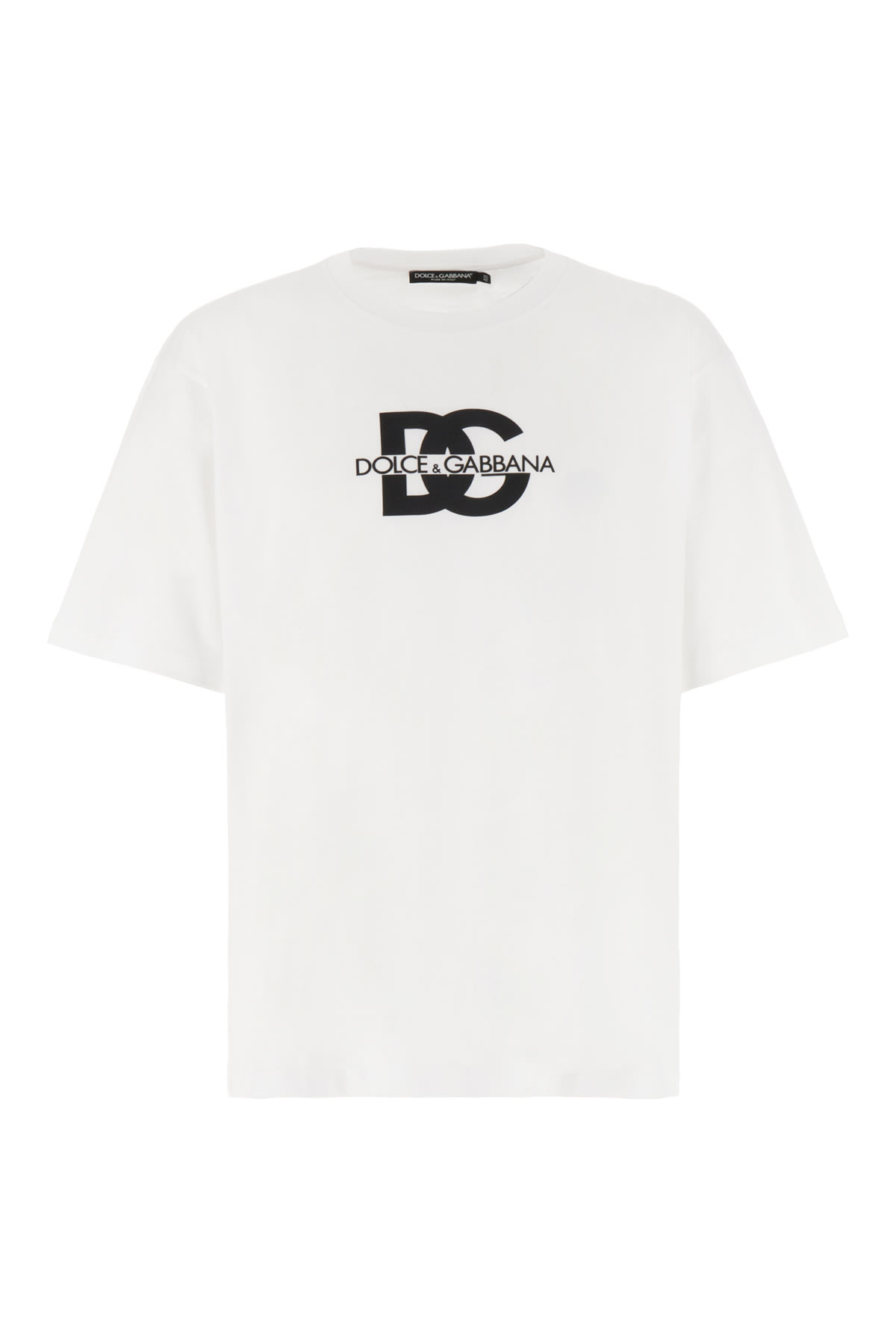 Shop Dolce & Gabbana White Cotton T-shirt In Bianco Ottico