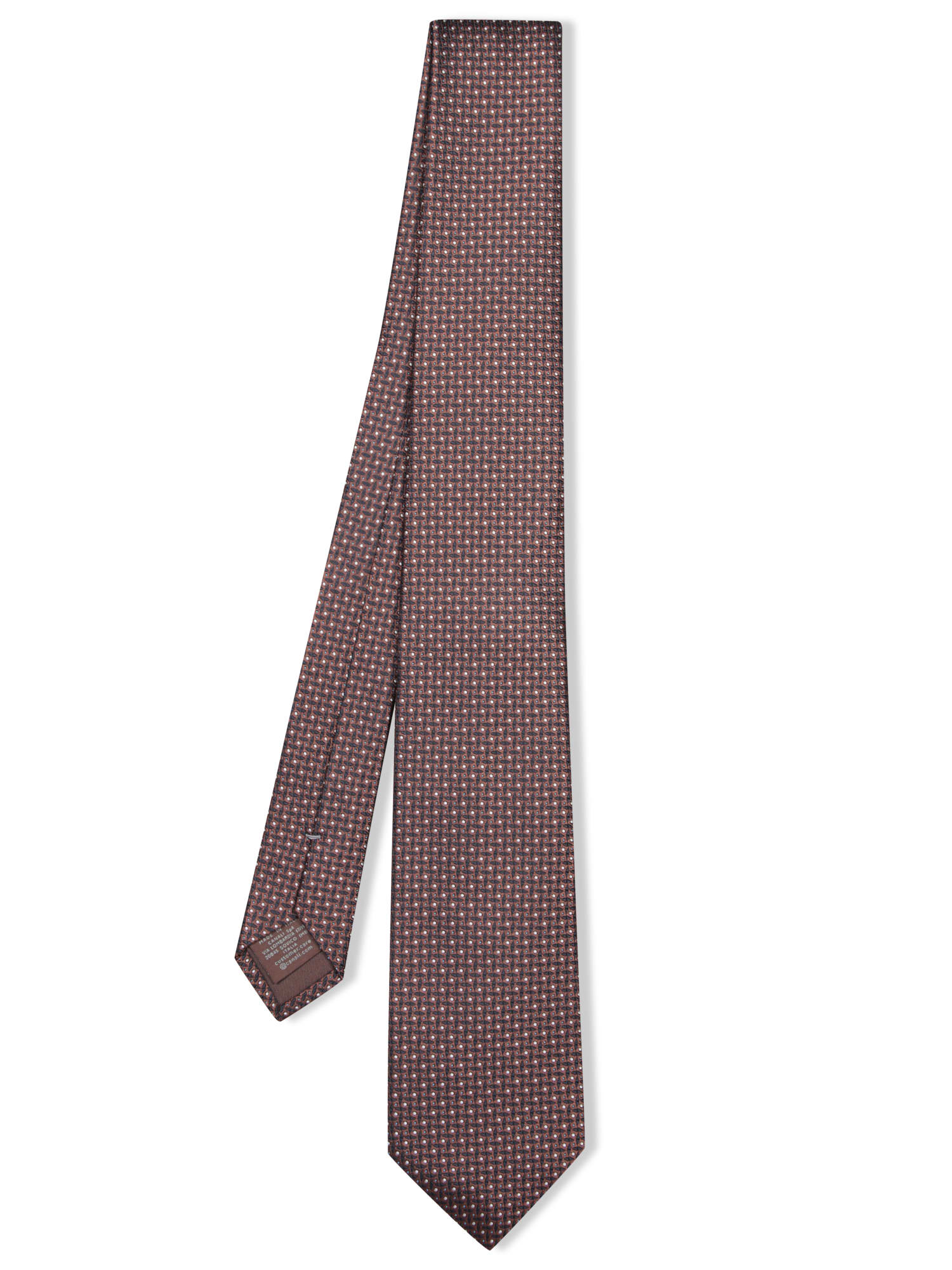 Mini Geometric Pattern Black/brown Tie
