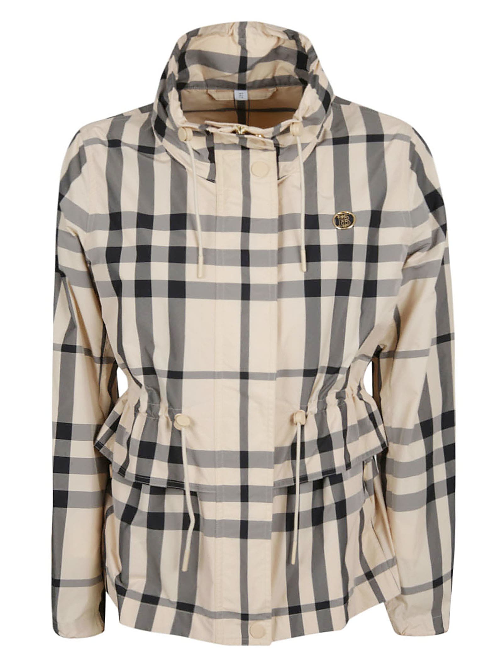 Burberry Check Concealed Jacket