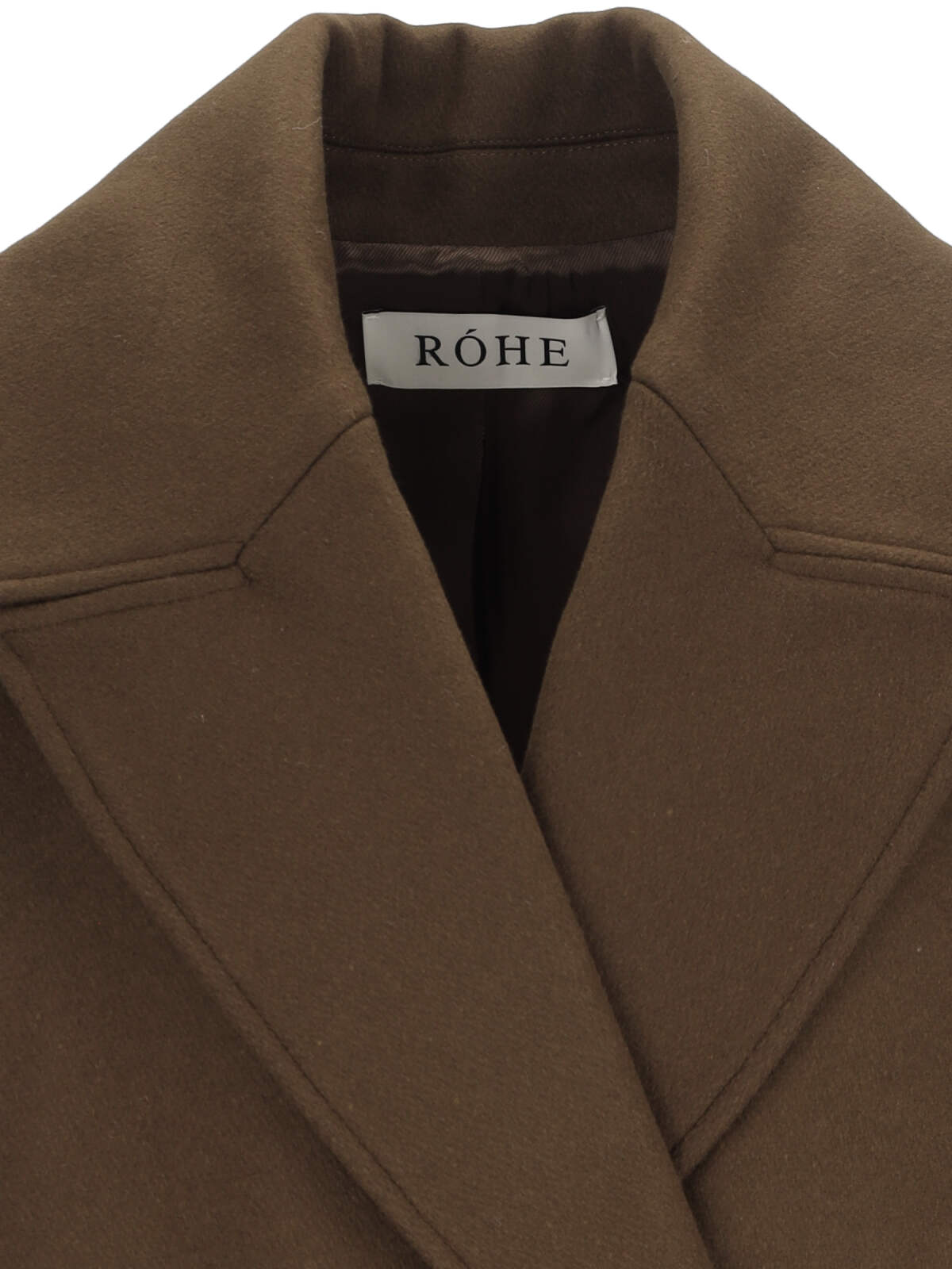 Shop Rohe Oversized Double-breasted Coat In Brown