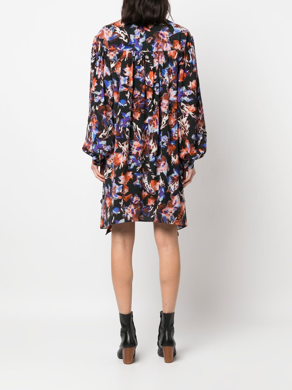 Iro Short Wrap Dress In Black