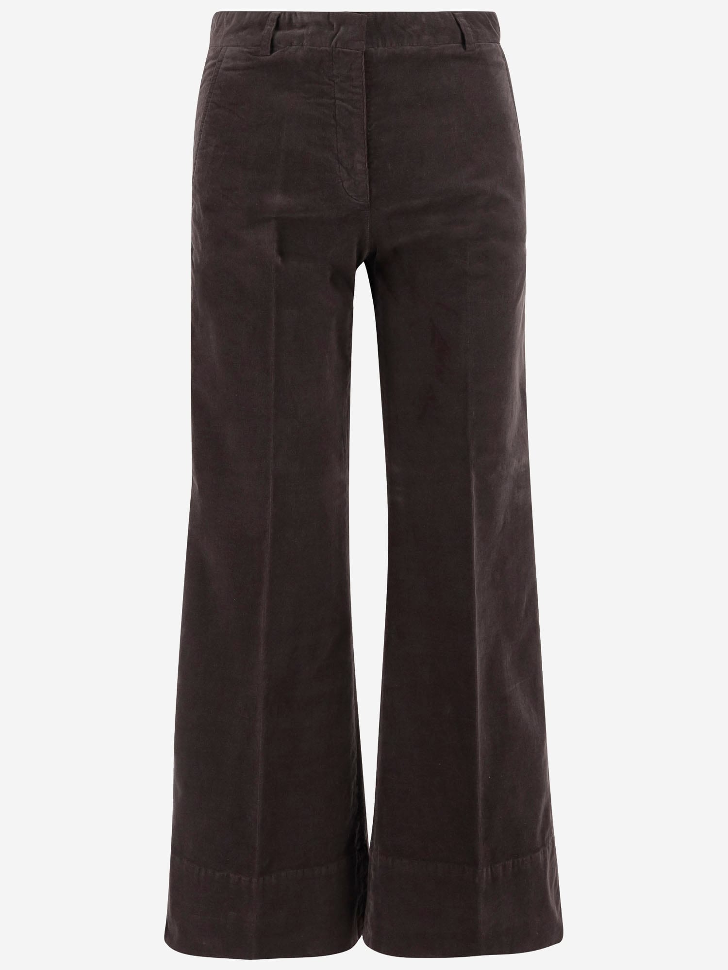 Ql2 Stretch Cotton Melody Pants In Brown