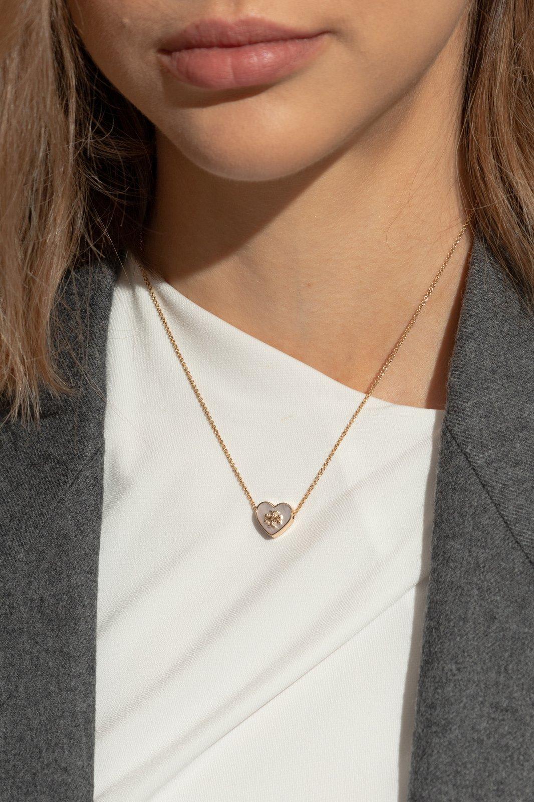 TORY BURCH KIRA HEART PENDANT NECKLACE 