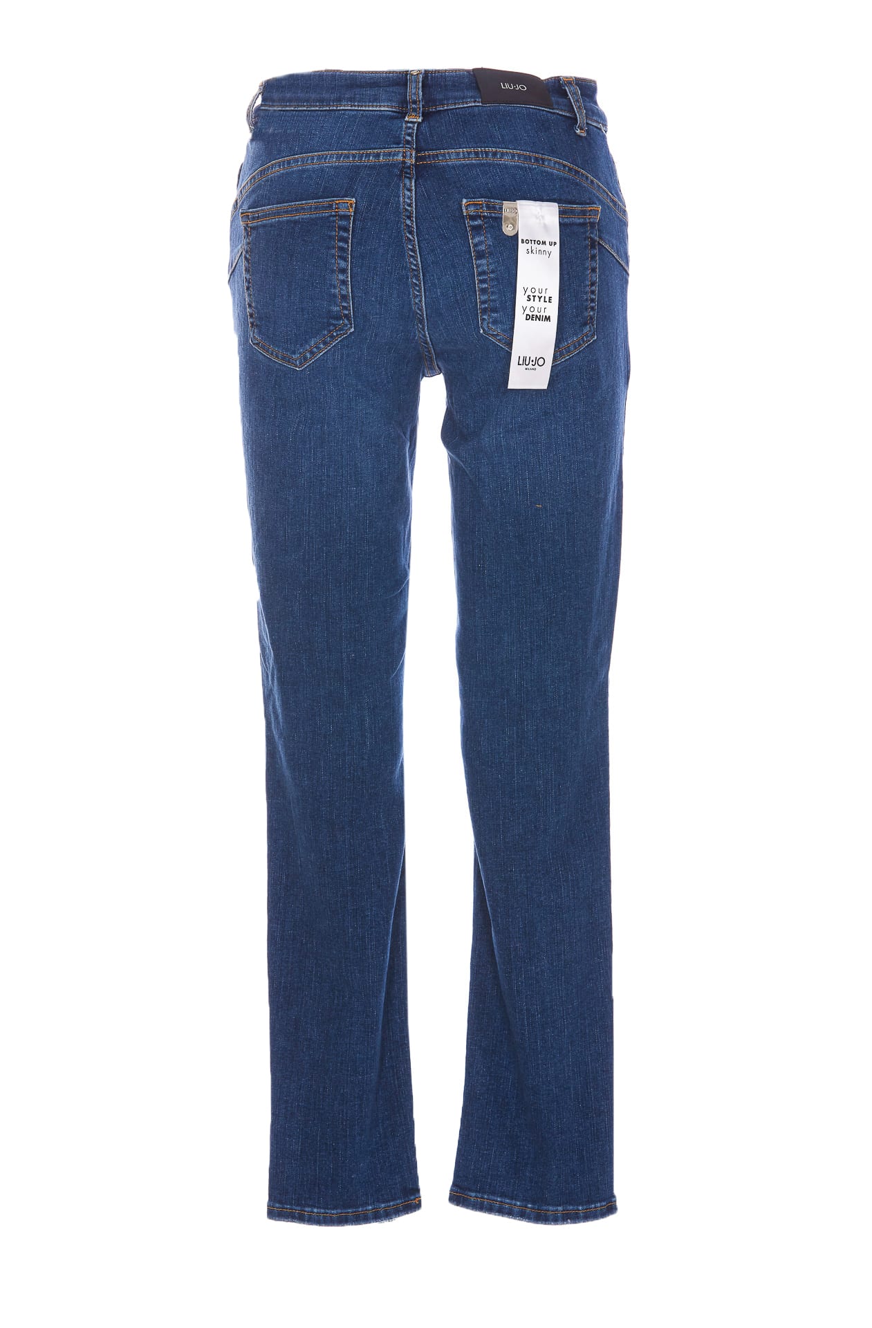 Liu •jo Bottom Up Skinny Jeans In Blue