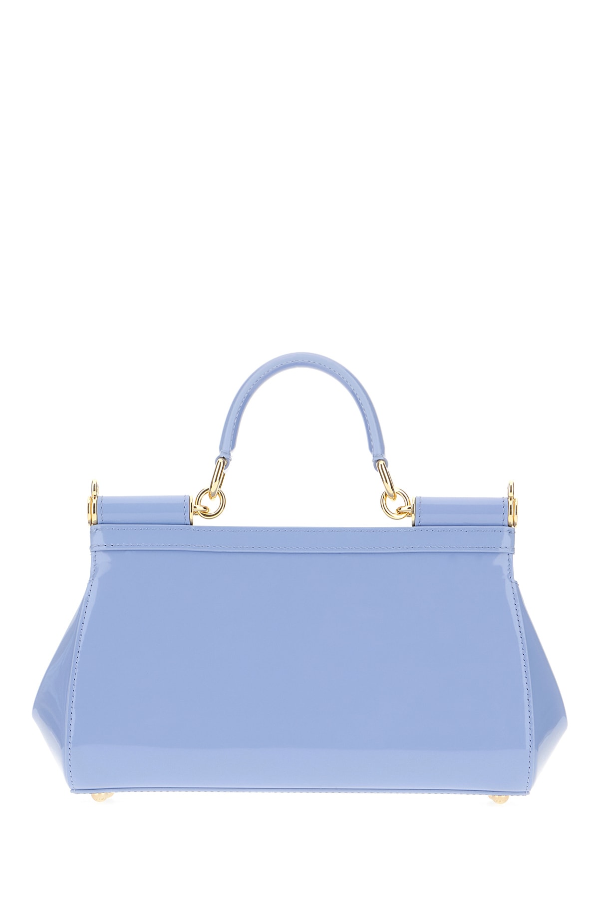 Shop Dolce & Gabbana Powder Blue Leather Medium Sicily Handbag In Azzurroglicine