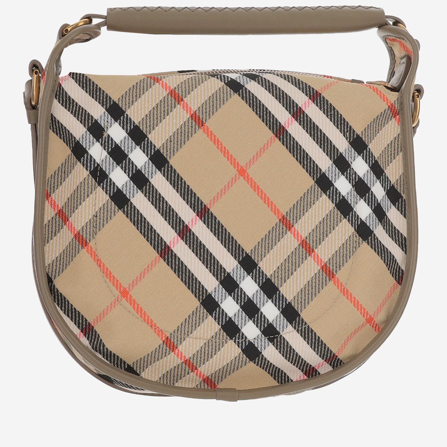 Burberry Beige B Clip Small Messenger Bag In Red