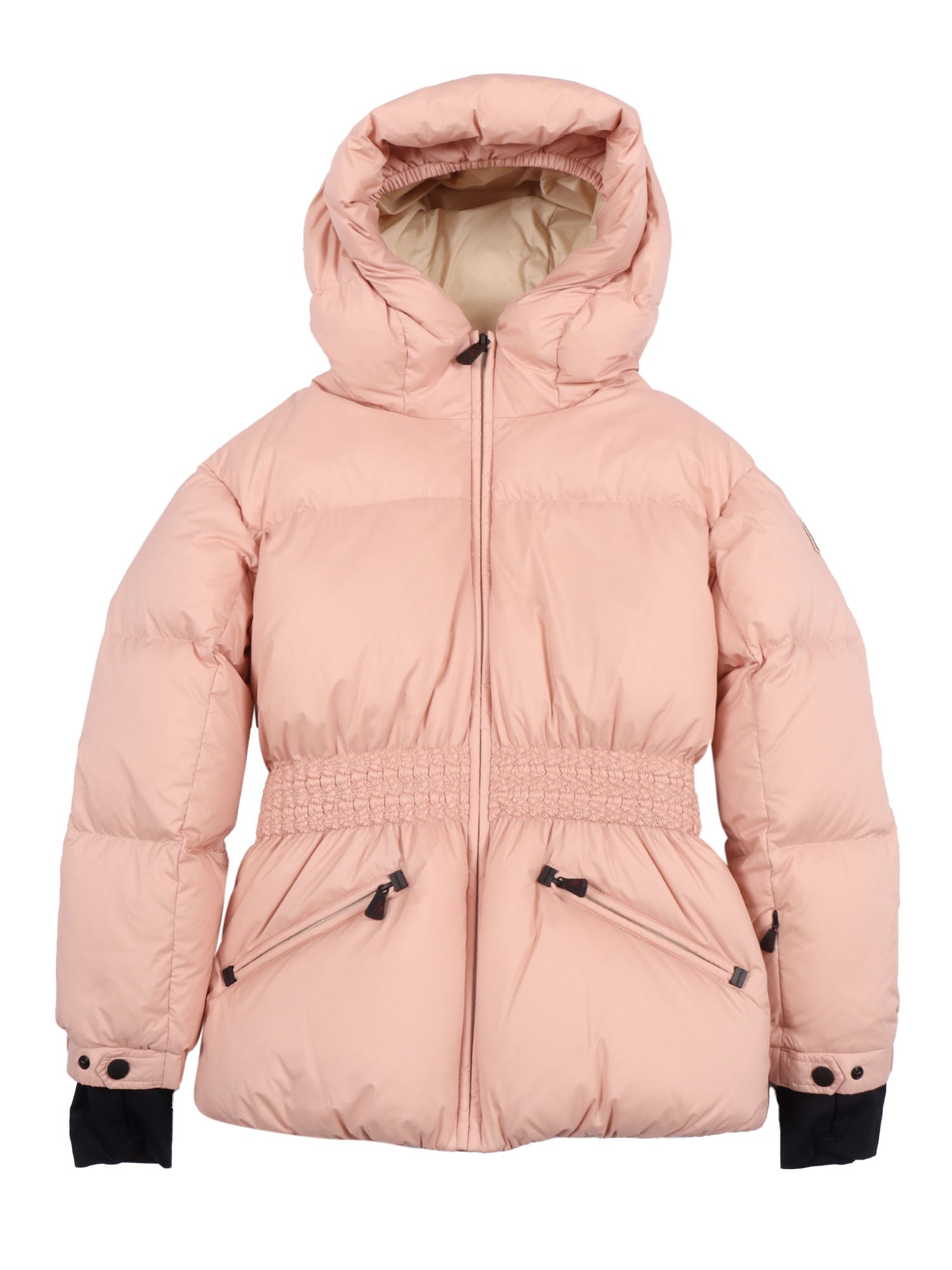 Moncler Light Pink Wollemi Long-sleeve Shell-down Jacket 8- In Pink