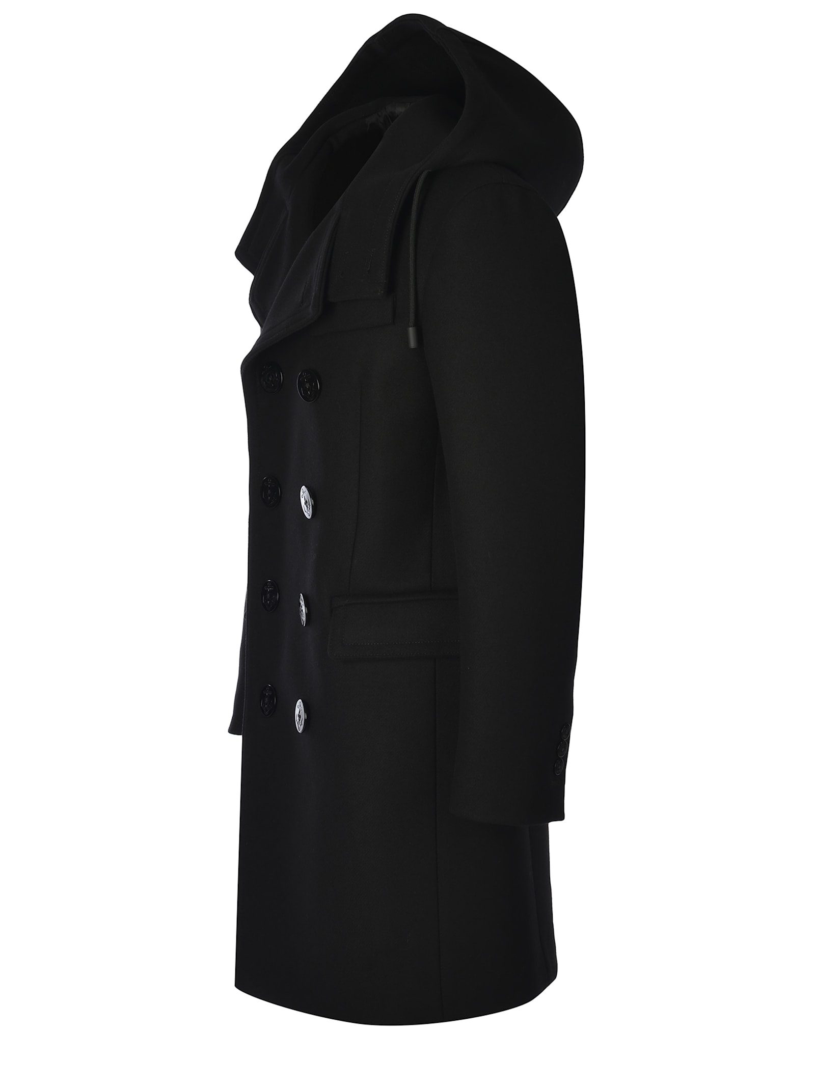 Shop Dsquared2 Coat  Made Of Virgin Wool In Black