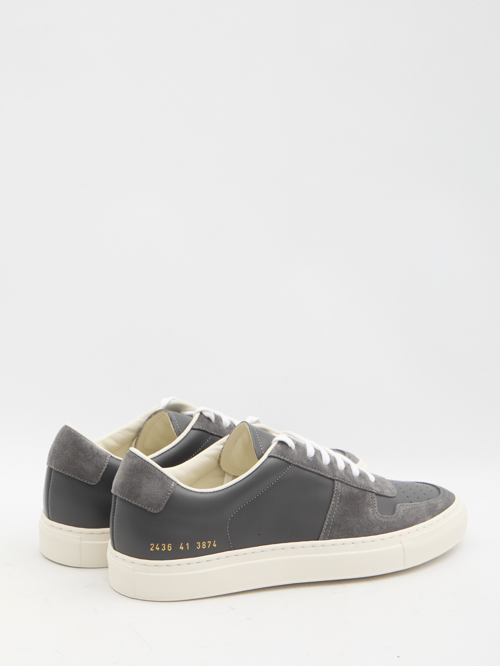 Shop Common Projects Bball Duo Sneakers In Grey