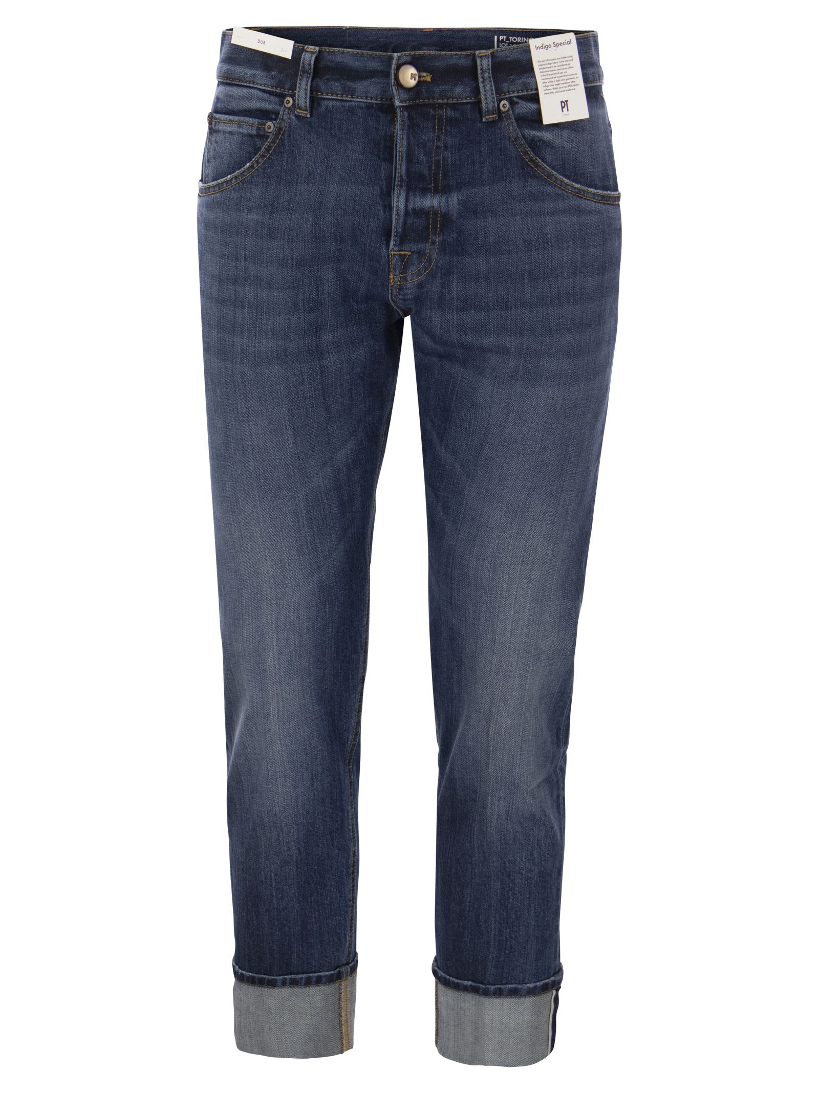 Pt01 Dub - Slim-fit Jeans In Blue
