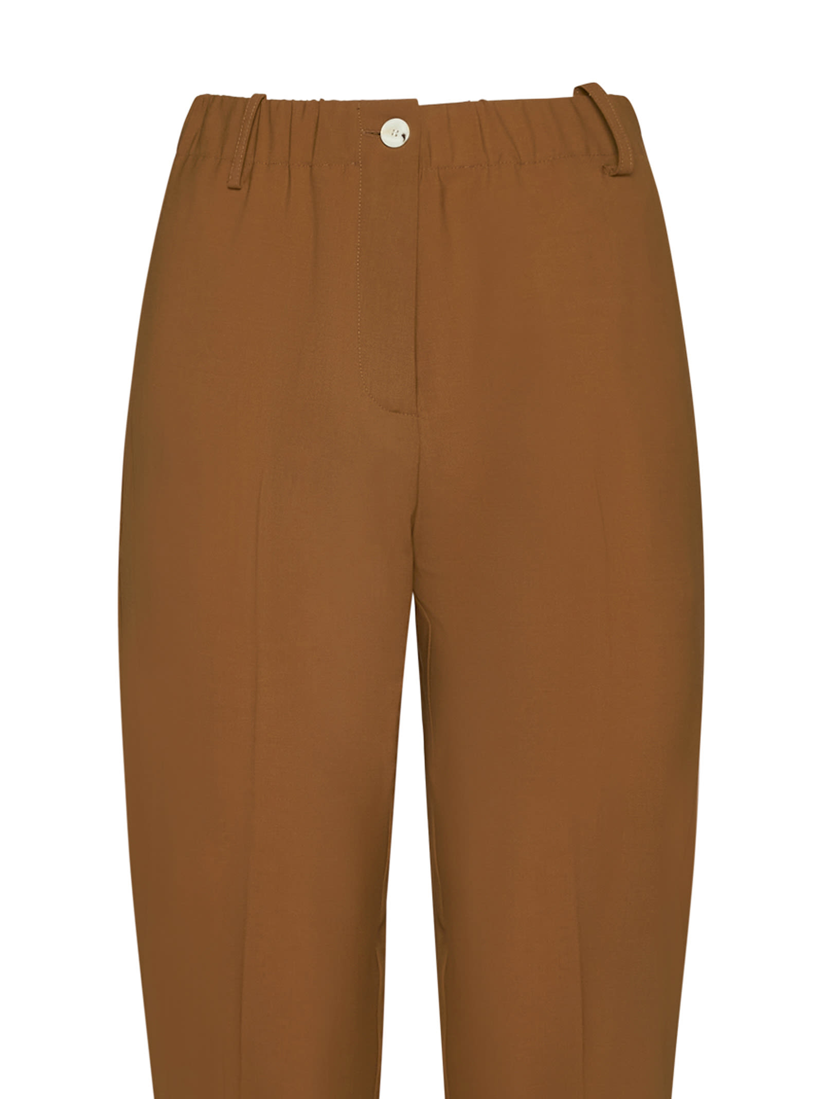 Shop Alysi Pants In Brown