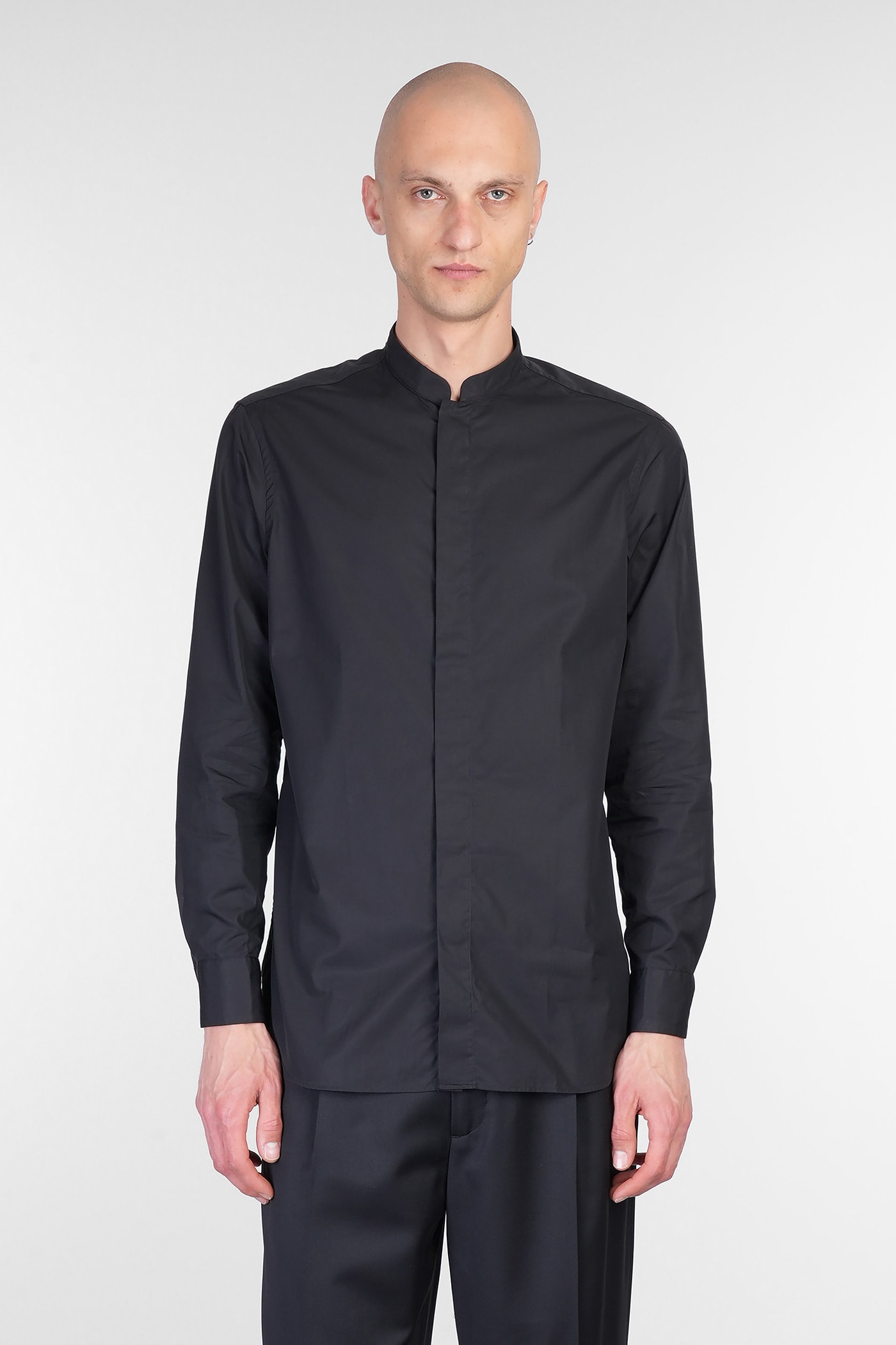 Lardini Shirt In Black Cotton